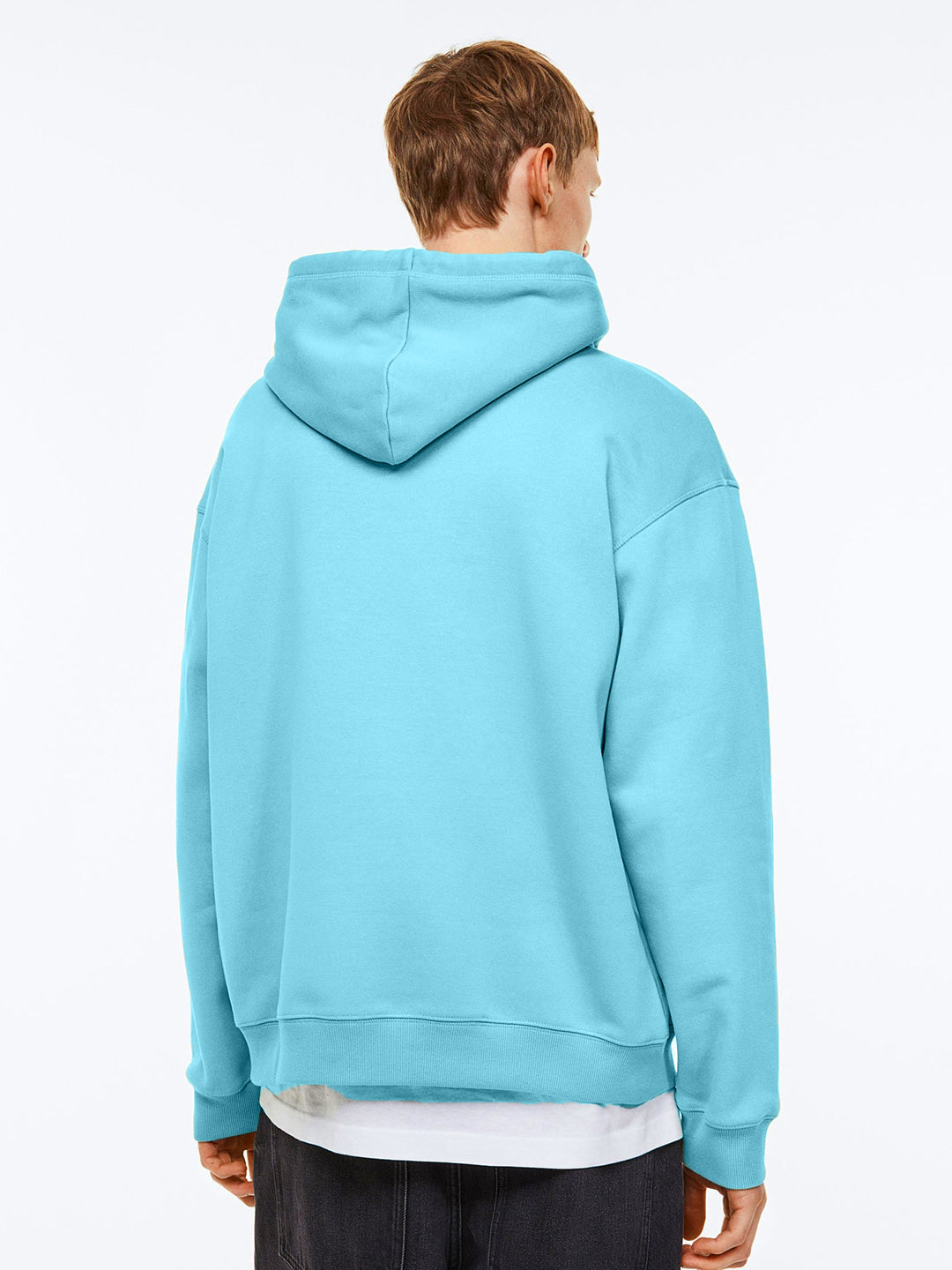 Men Plain Solid Pullover Hooded Hoodie Sweatshirt with 2 Kangaroo Pockets