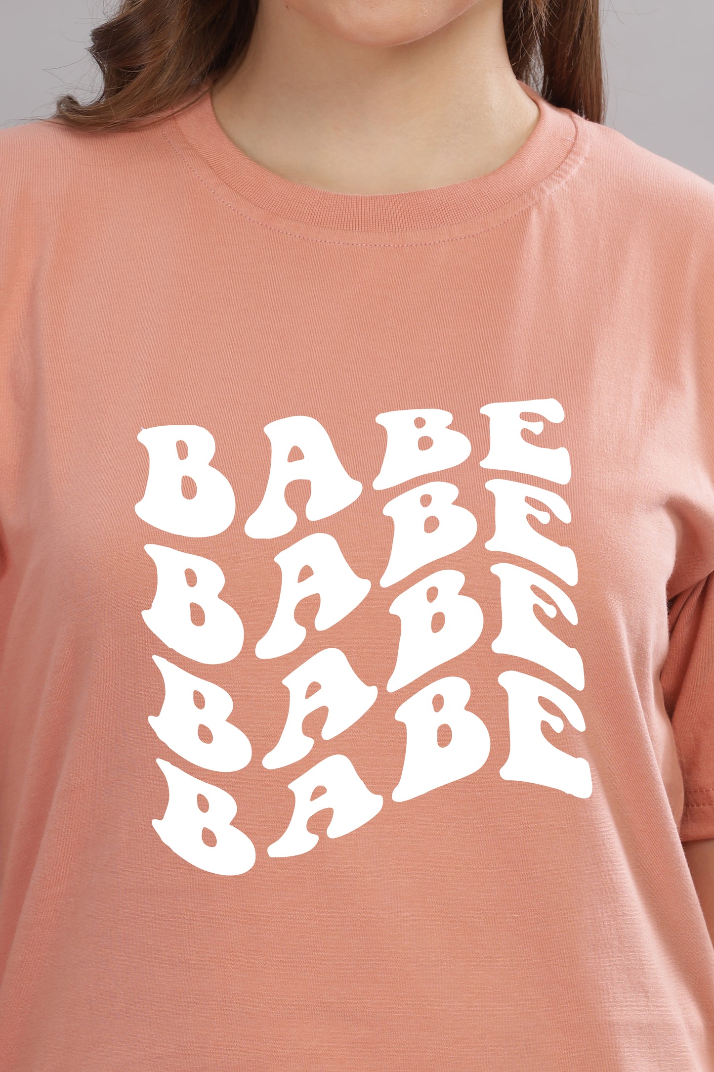 Babe Oversized Baggy Loose Fit T-Shirt