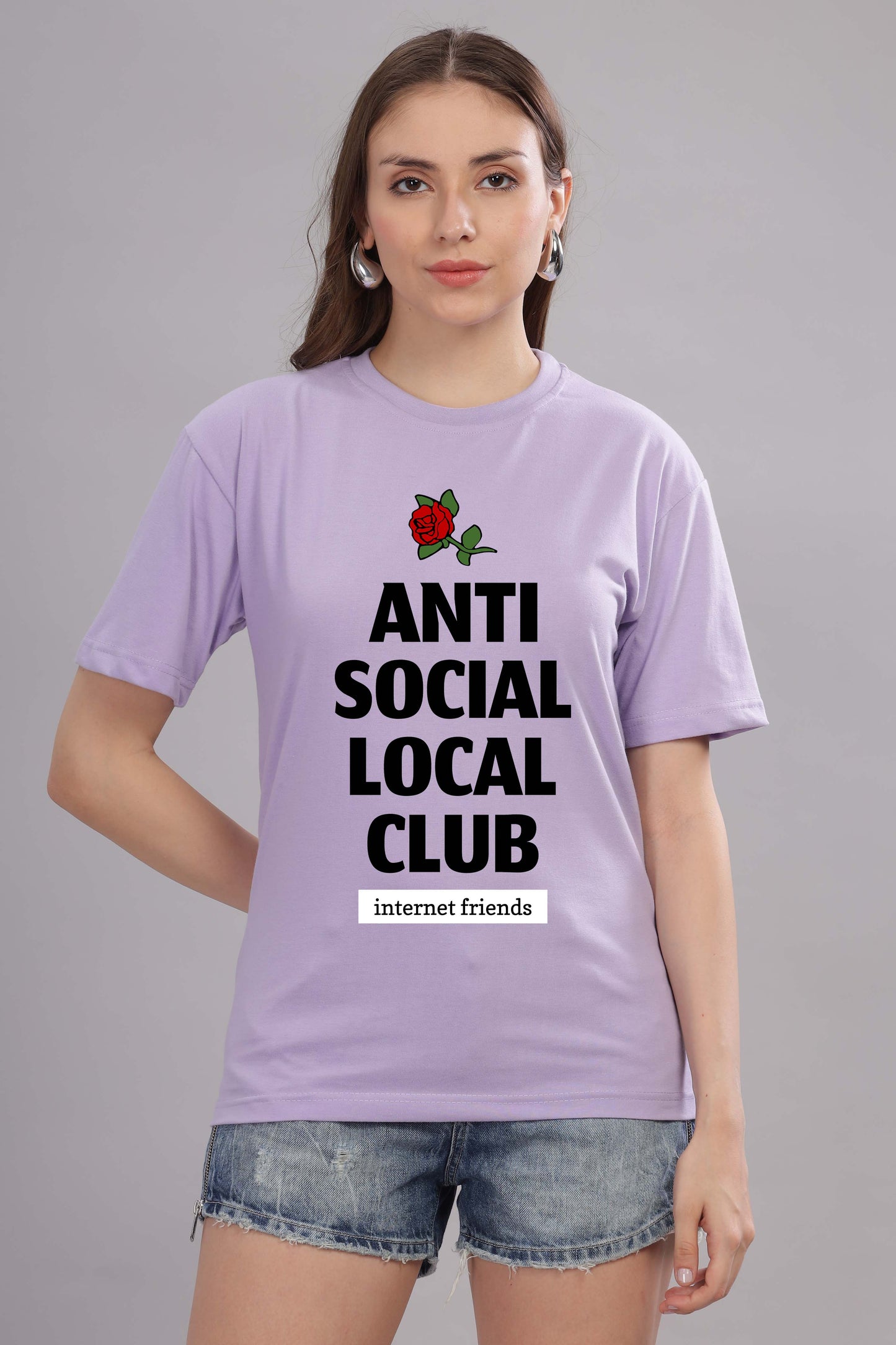 Women’s Printed Oversized Baggy Fit Rich Soft Cotton Fabric T-shirt