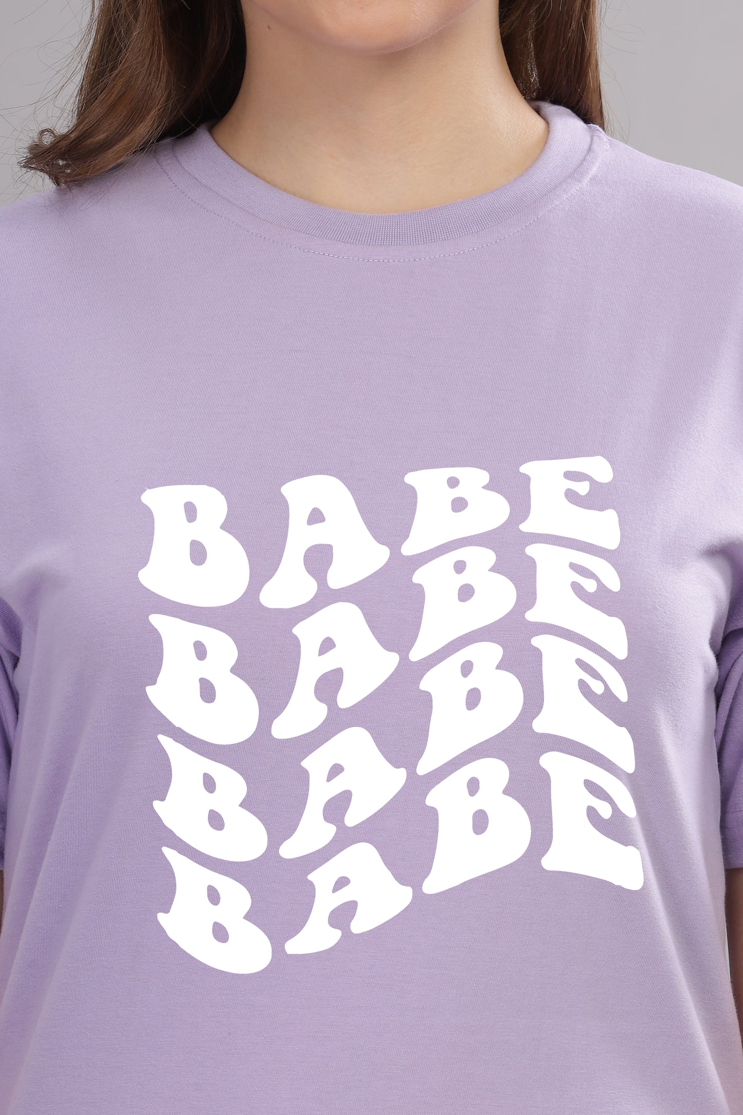 Babe Oversized Baggy Loose Fit T-Shirt