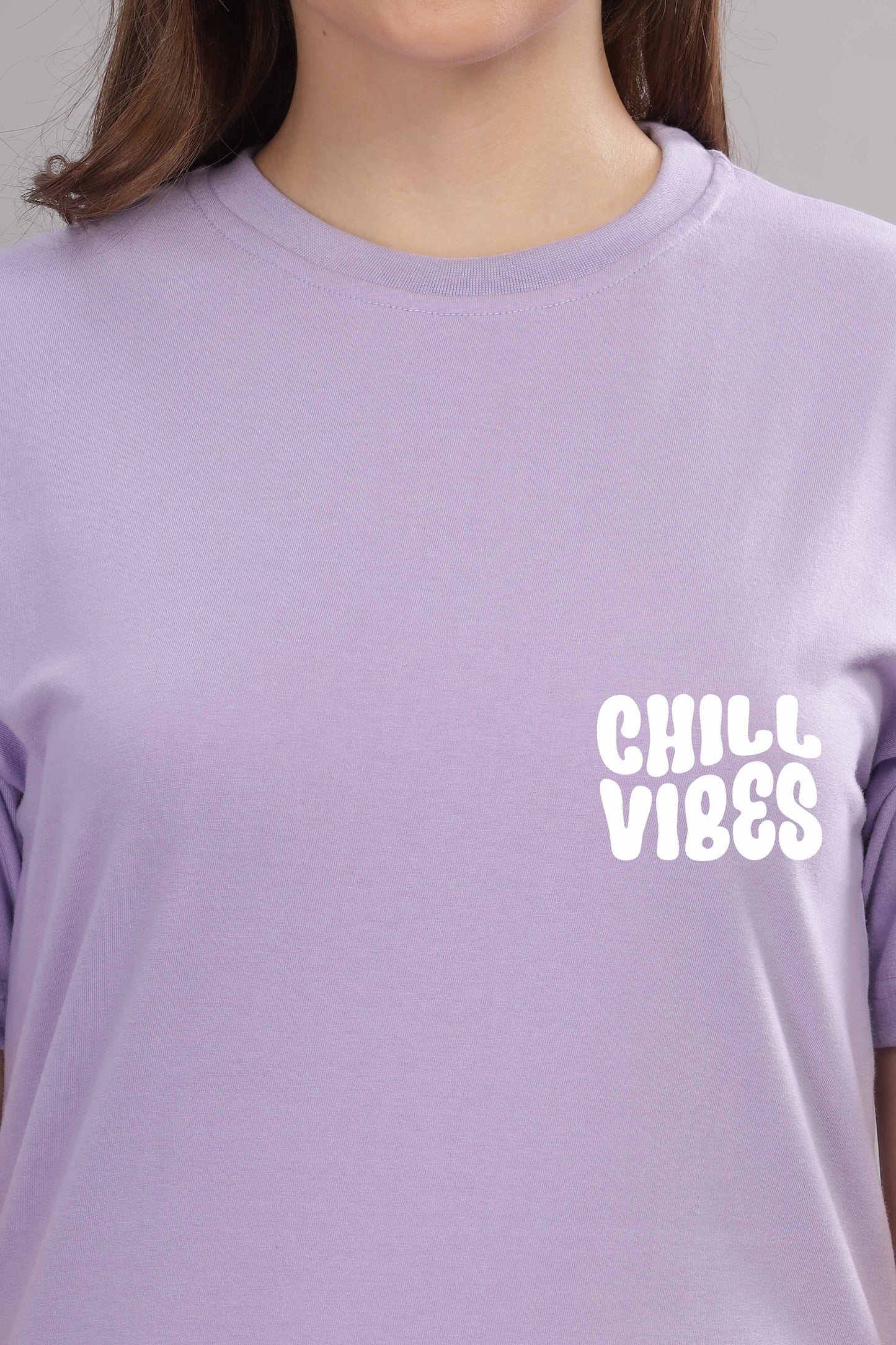 Chill Vibes Women’s Relaxed Fit Oversized Baggy Fit T-Shirt