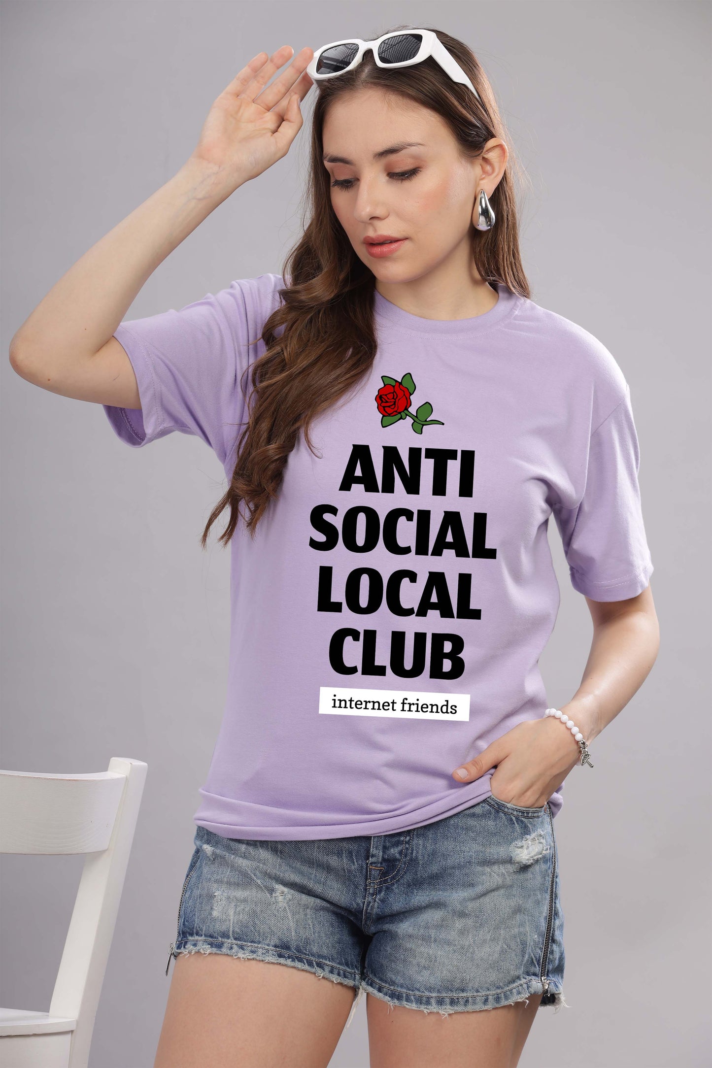 Women’s Printed Oversized Baggy Fit Rich Soft Cotton Fabric T-shirt