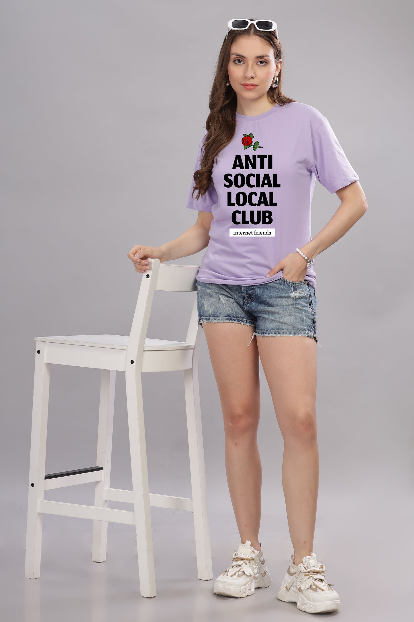 Women’s Printed Oversized Baggy Fit Rich Soft Cotton Fabric T-shirt
