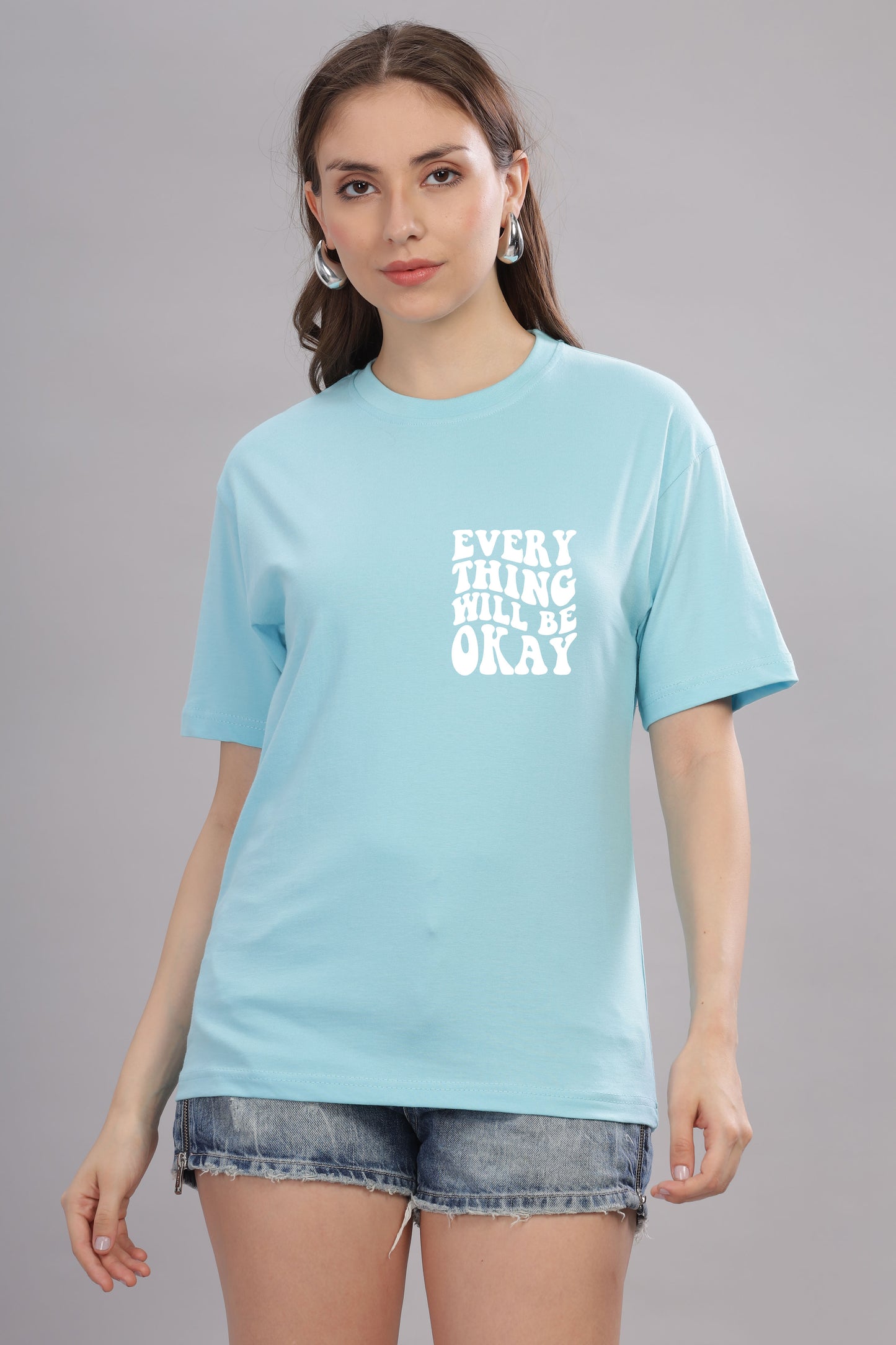 Everything Will Be Okay Women’s Oversized Baggy Fit T-Shirt