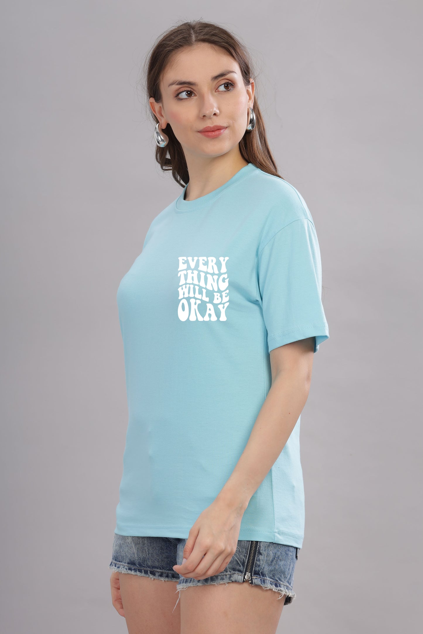 Everything Will Be Okay Women’s Oversized Baggy Fit T-Shirt