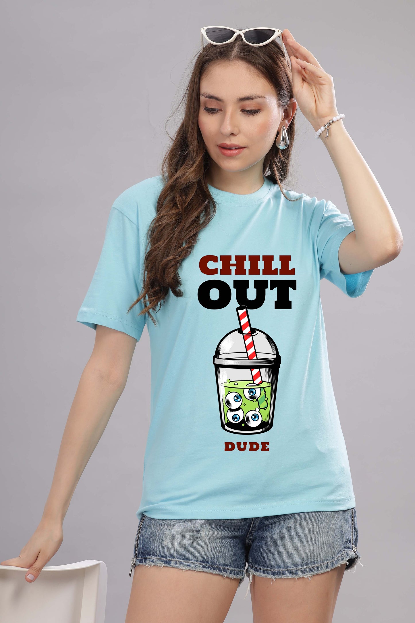 Women’s Printed Oversized Baggy Fit Rich Soft Cotton Fabric T-shirt