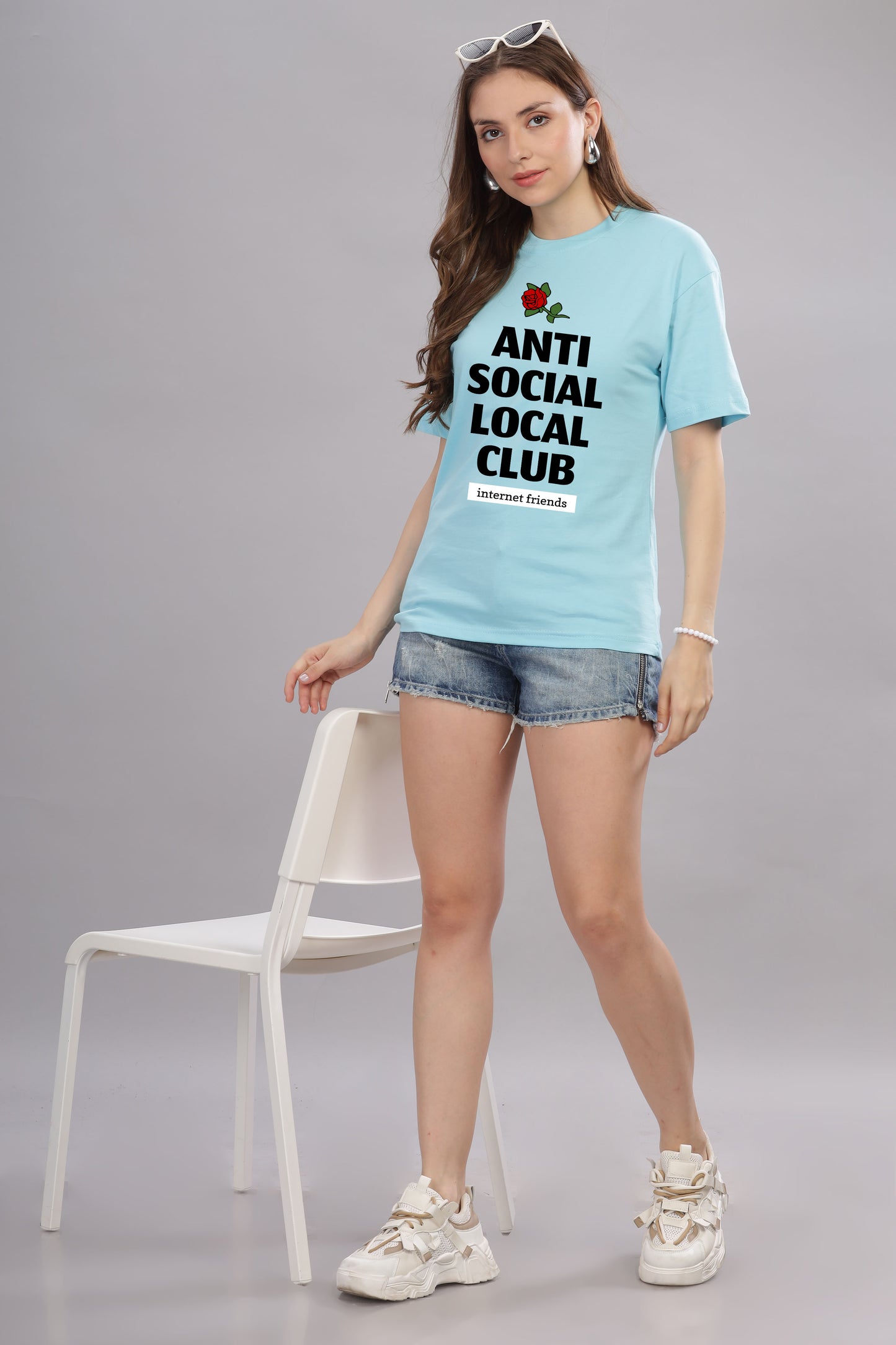 Women’s Printed Oversized Baggy Fit Rich Soft Cotton Fabric T-shirt
