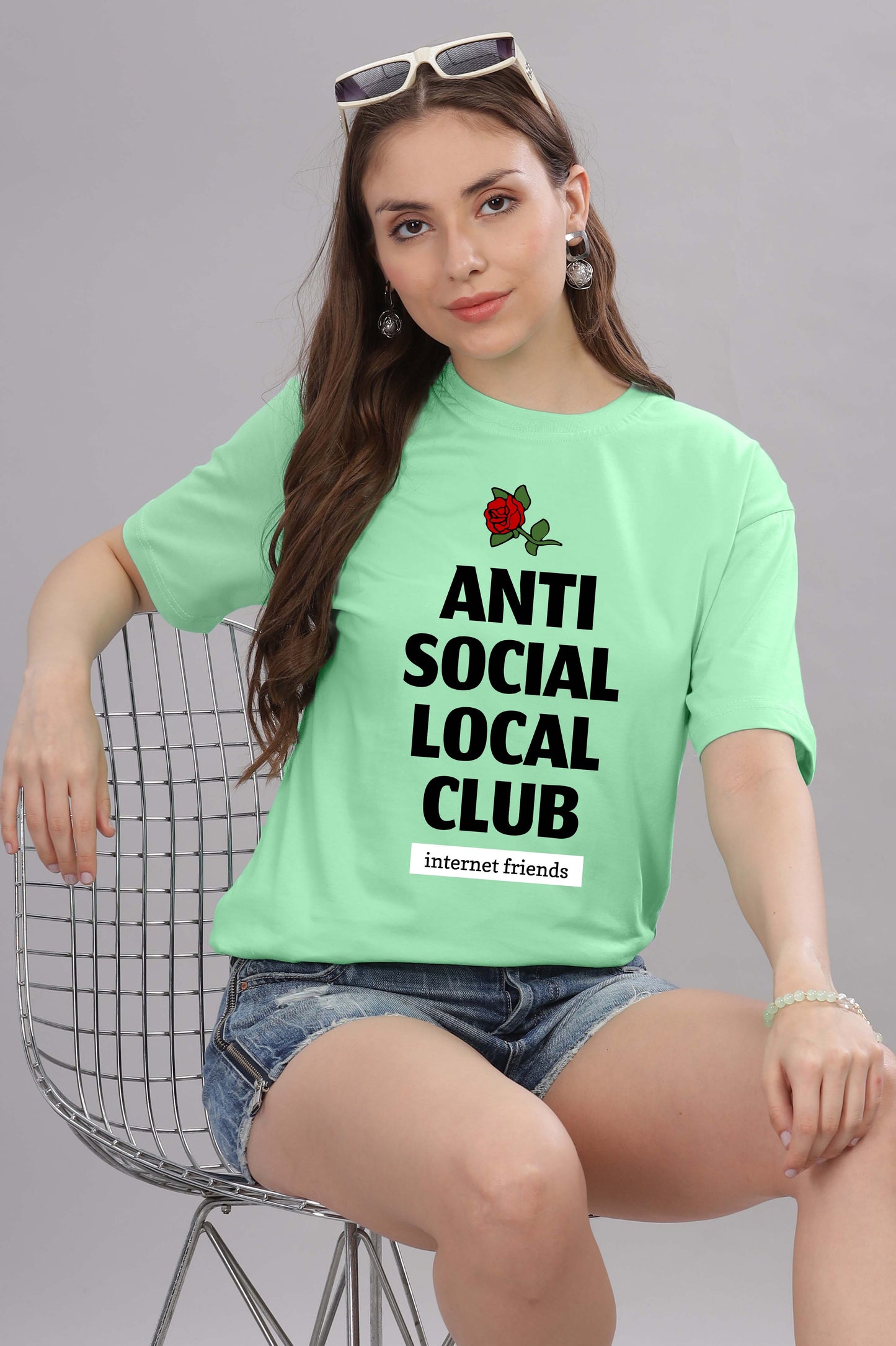 Women’s Printed Oversized Baggy Fit Rich Soft Cotton Fabric T-shirt