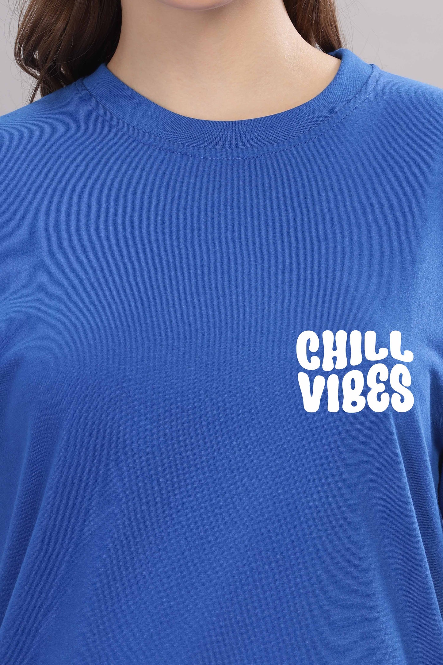 Chill Vibes Women’s Relaxed Fit Oversized Baggy Fit T-Shirt