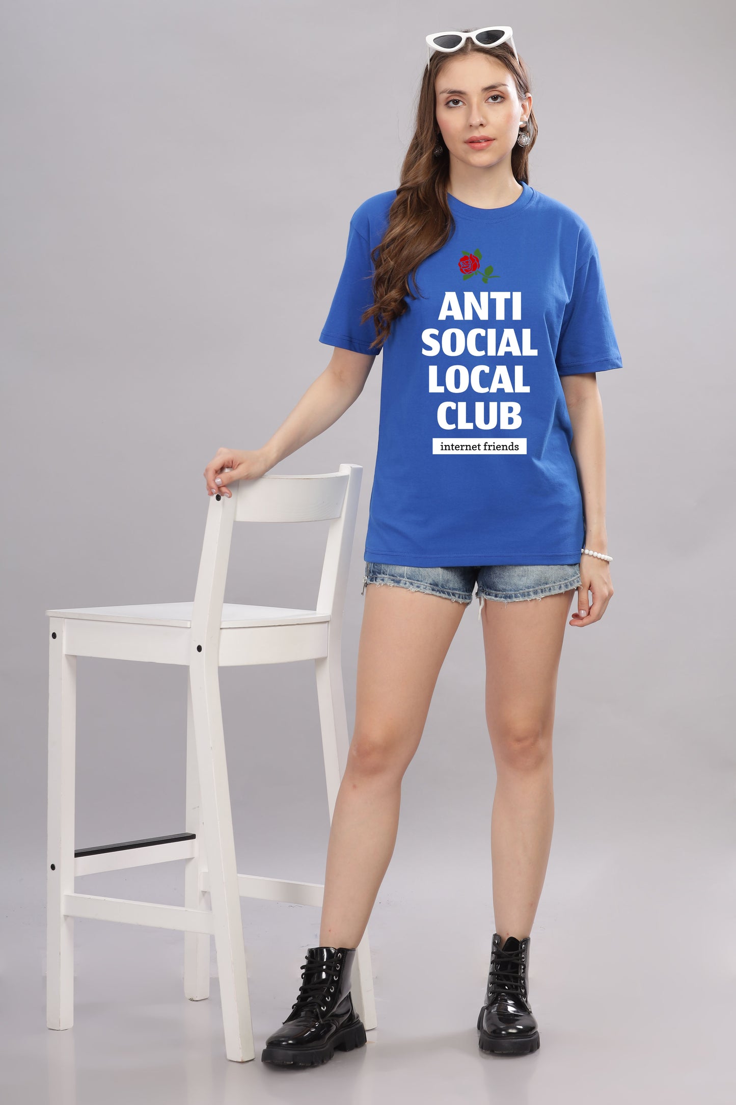 Women’s Printed Oversized Baggy Fit Rich Soft Cotton Fabric T-shirt