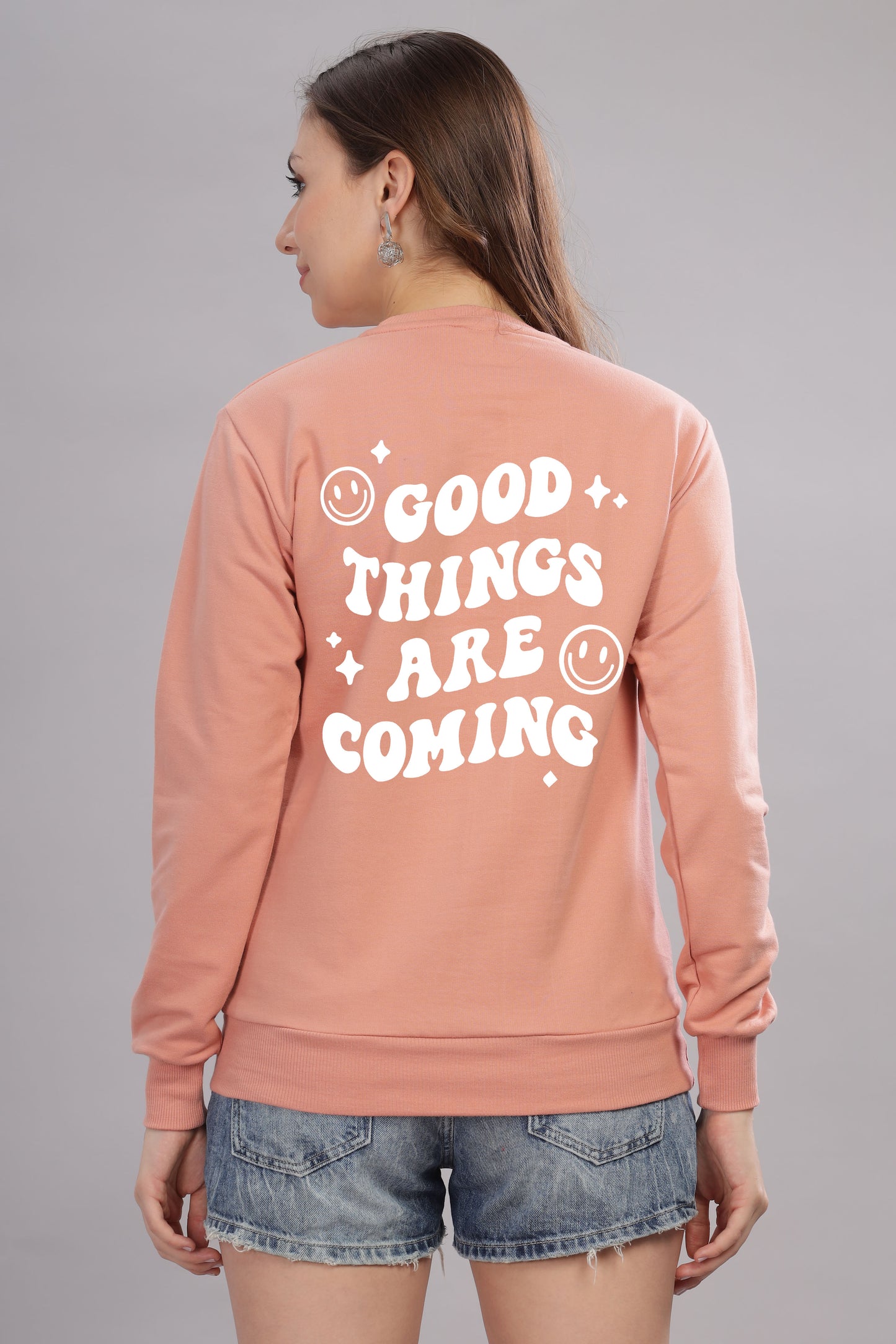 Good Things Are Coming Women’s Cozy Sweatshirt