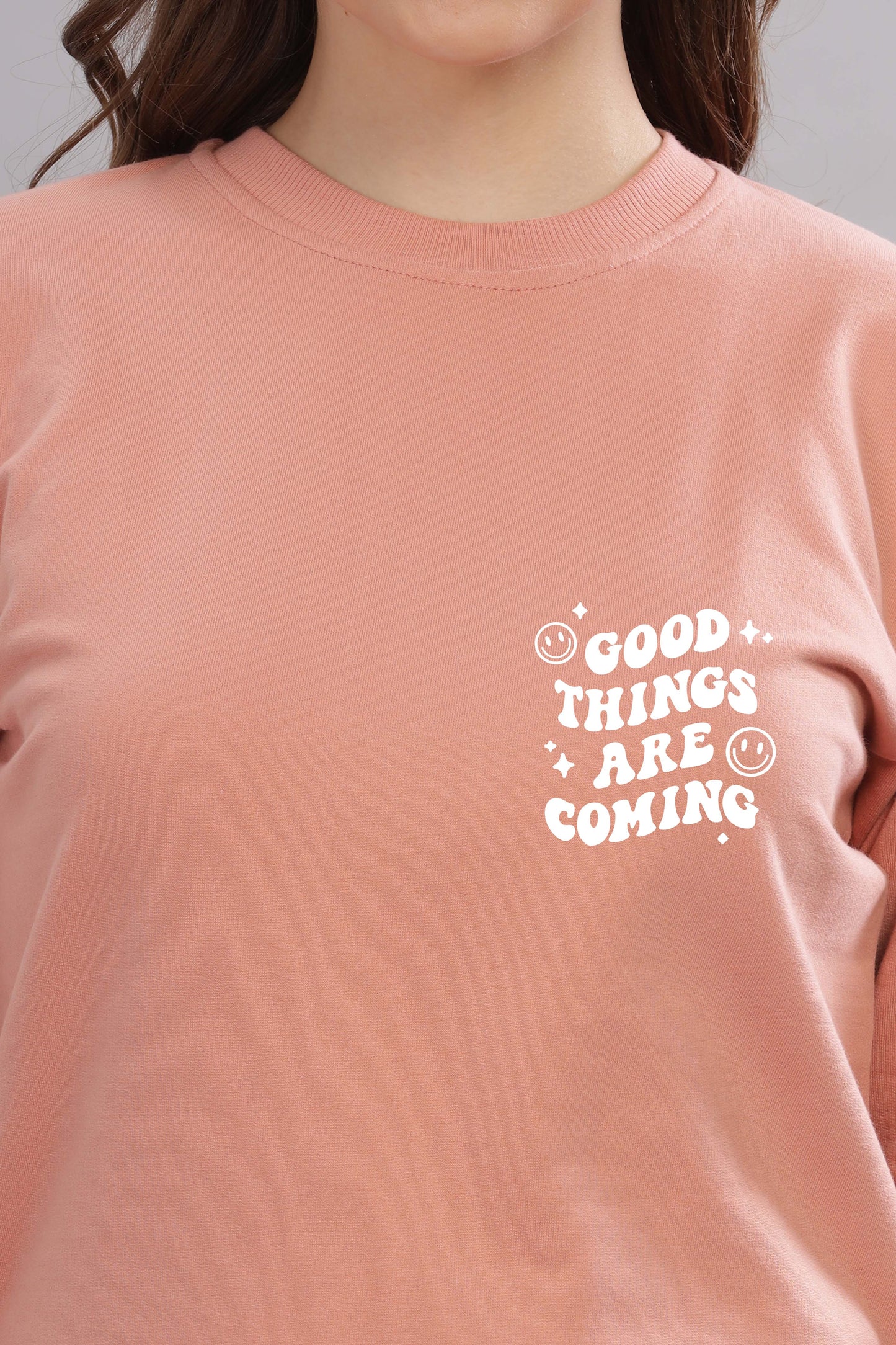 Good Things Are Coming Women’s Cozy Sweatshirt