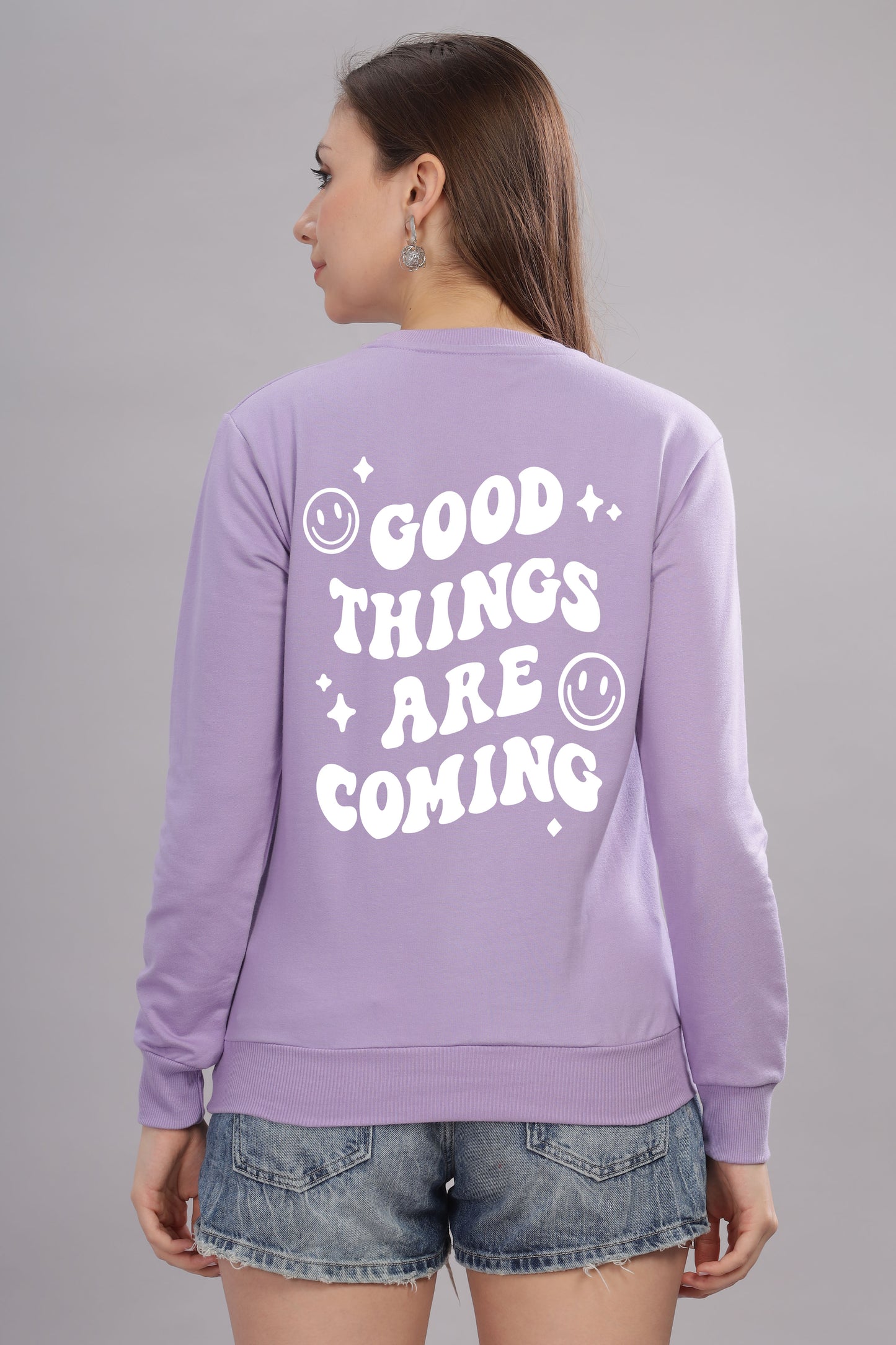 Good Things Are Coming Women’s Cozy Sweatshirt
