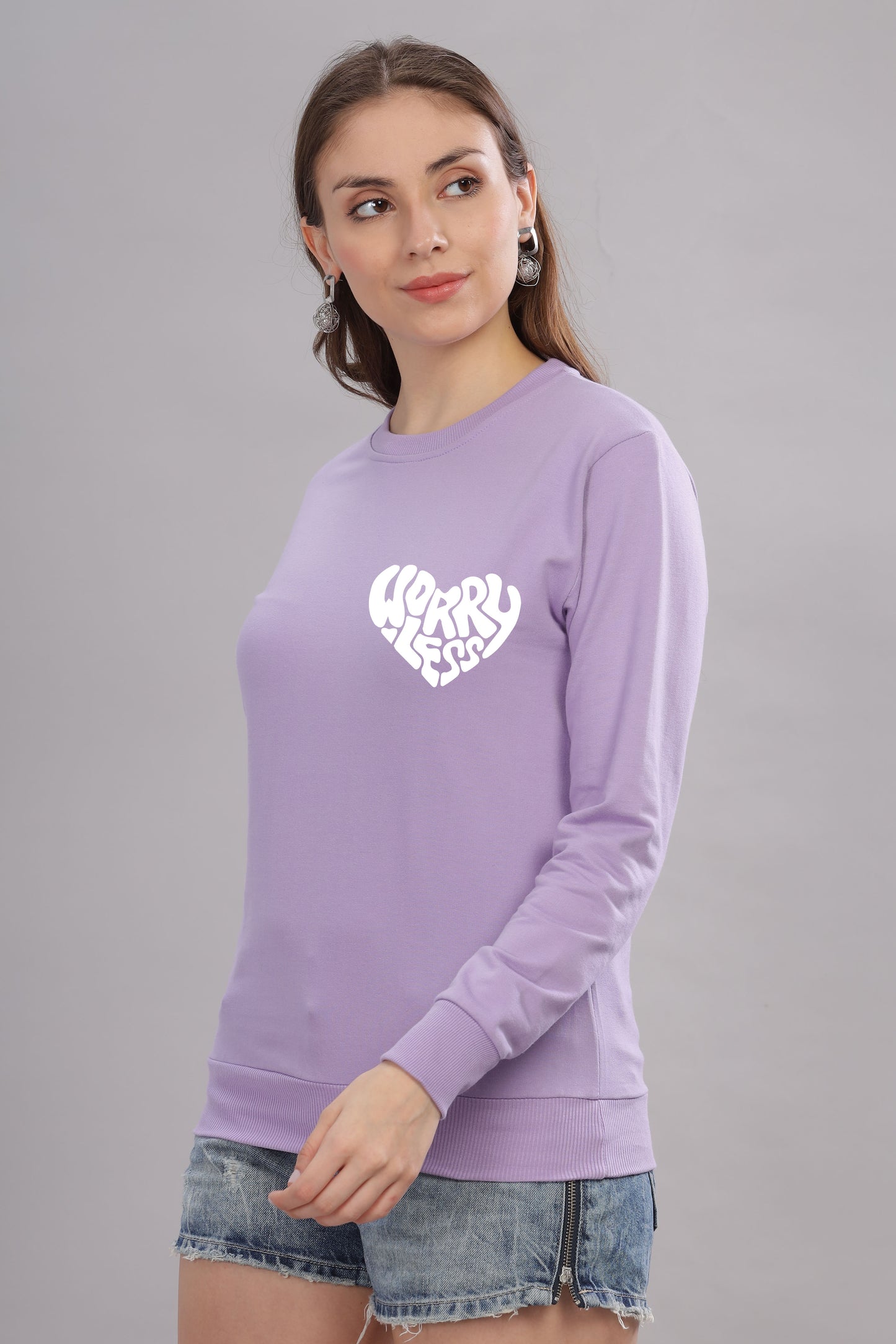 Worry Less Women's Sweatshirt | Comfy & Stylish Fit Sweatshirt