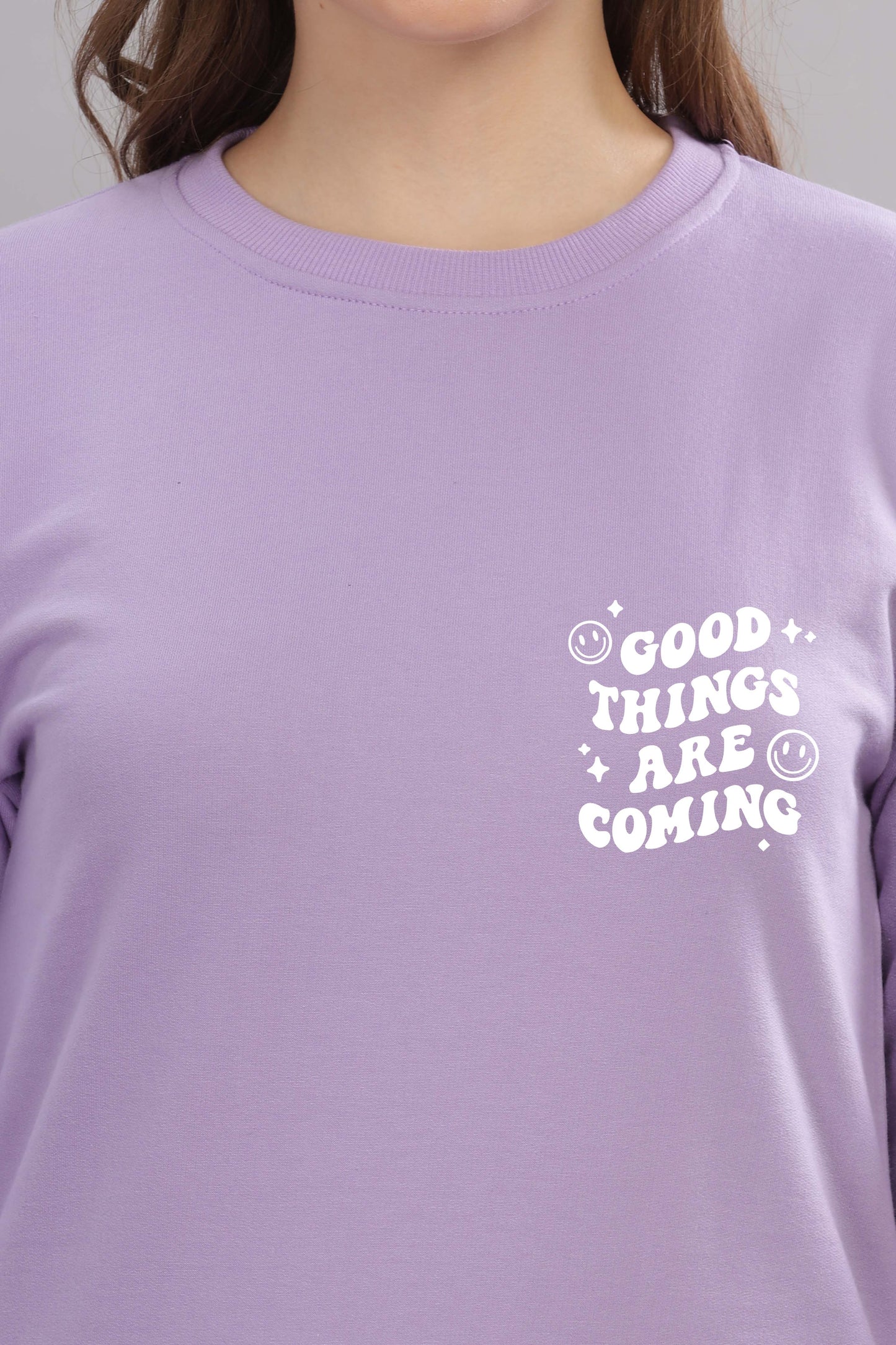 Good Things Are Coming Women’s Cozy Sweatshirt