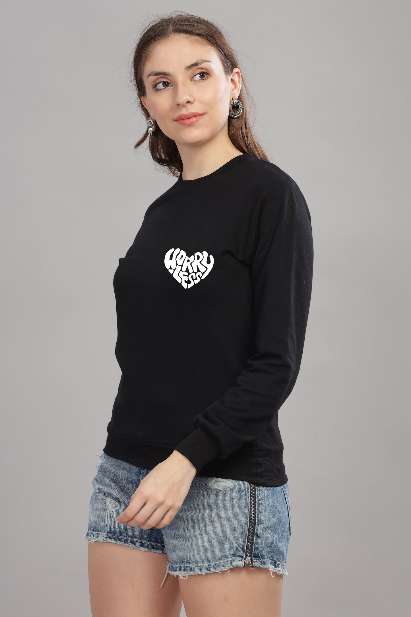 Worry Less Women's Sweatshirt | Comfy & Stylish Fit Sweatshirt