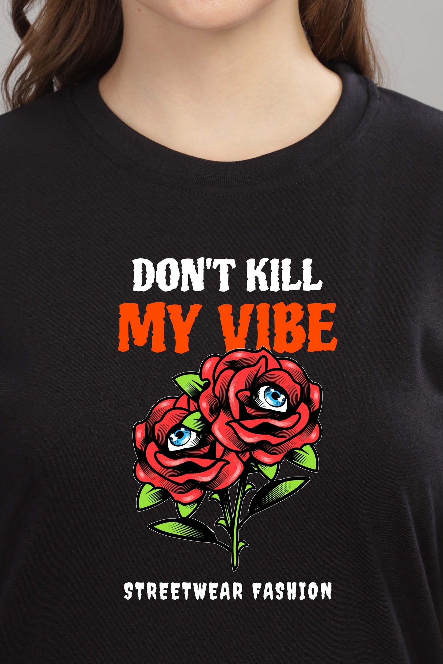 Women’s Printed Oversized Baggy Fit Rich Soft Cotton Fabric T-shirt