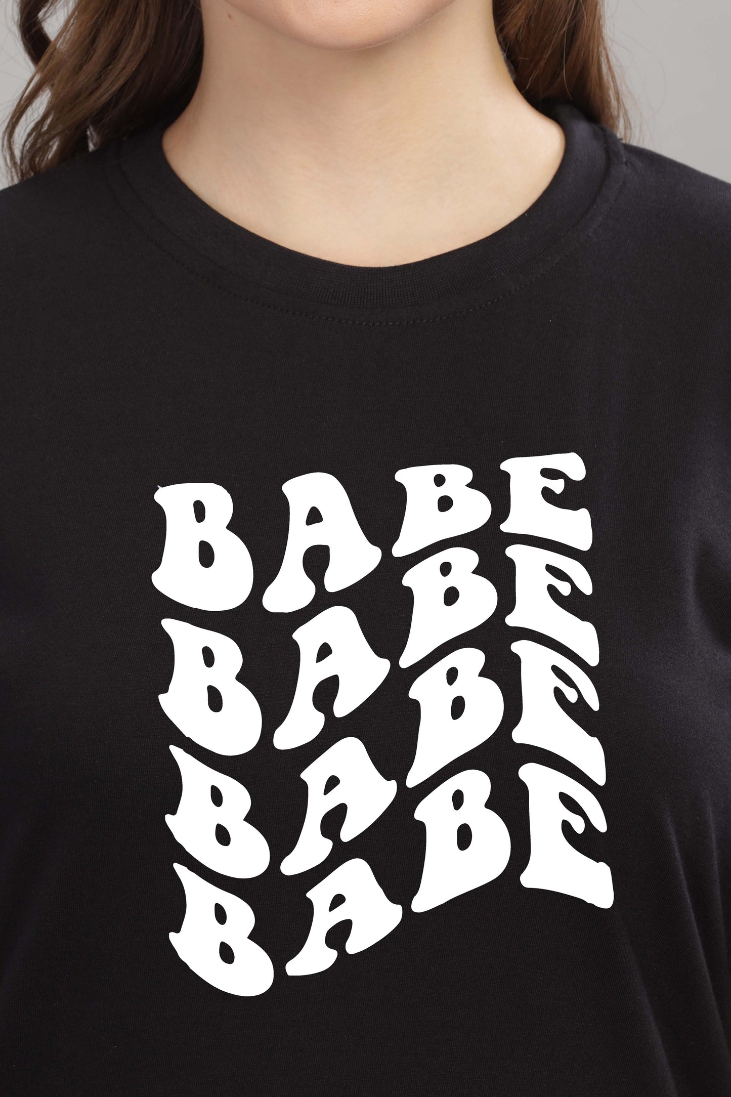 Babe Oversized Baggy Loose Fit T-Shirt