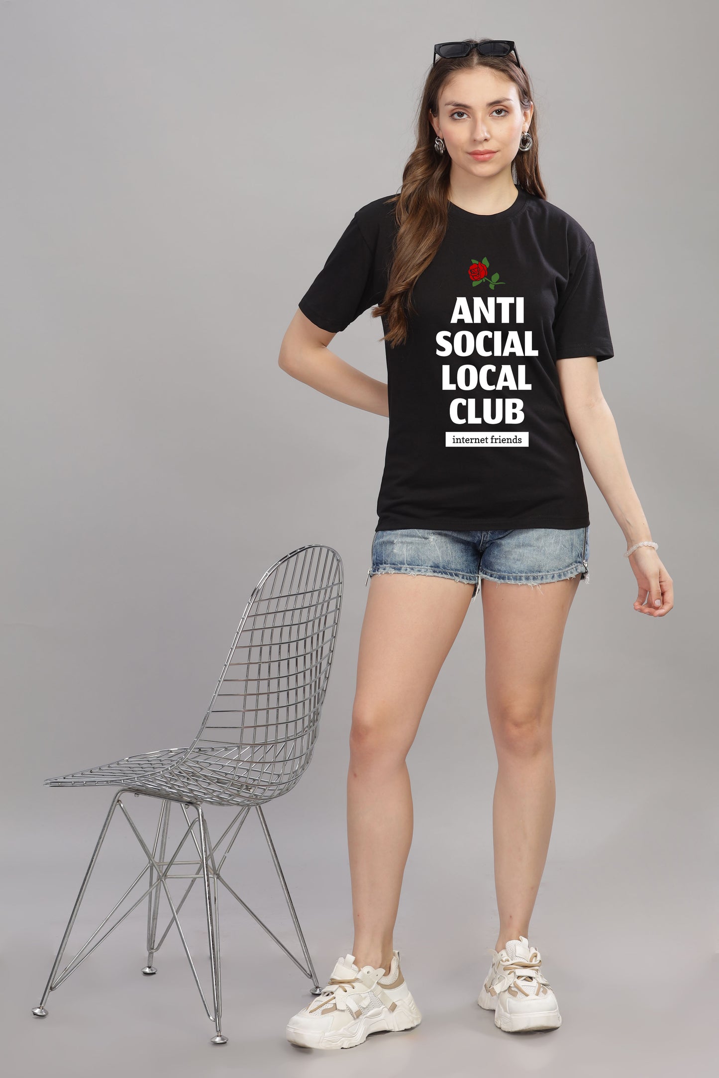 Women’s Printed Oversized Baggy Fit Rich Soft Cotton Fabric T-shirt