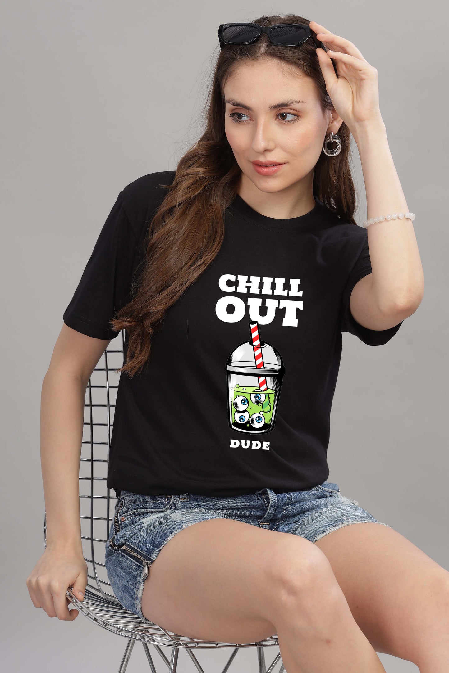 Women’s Printed Oversized Baggy Fit Rich Soft Cotton Fabric T-shirt