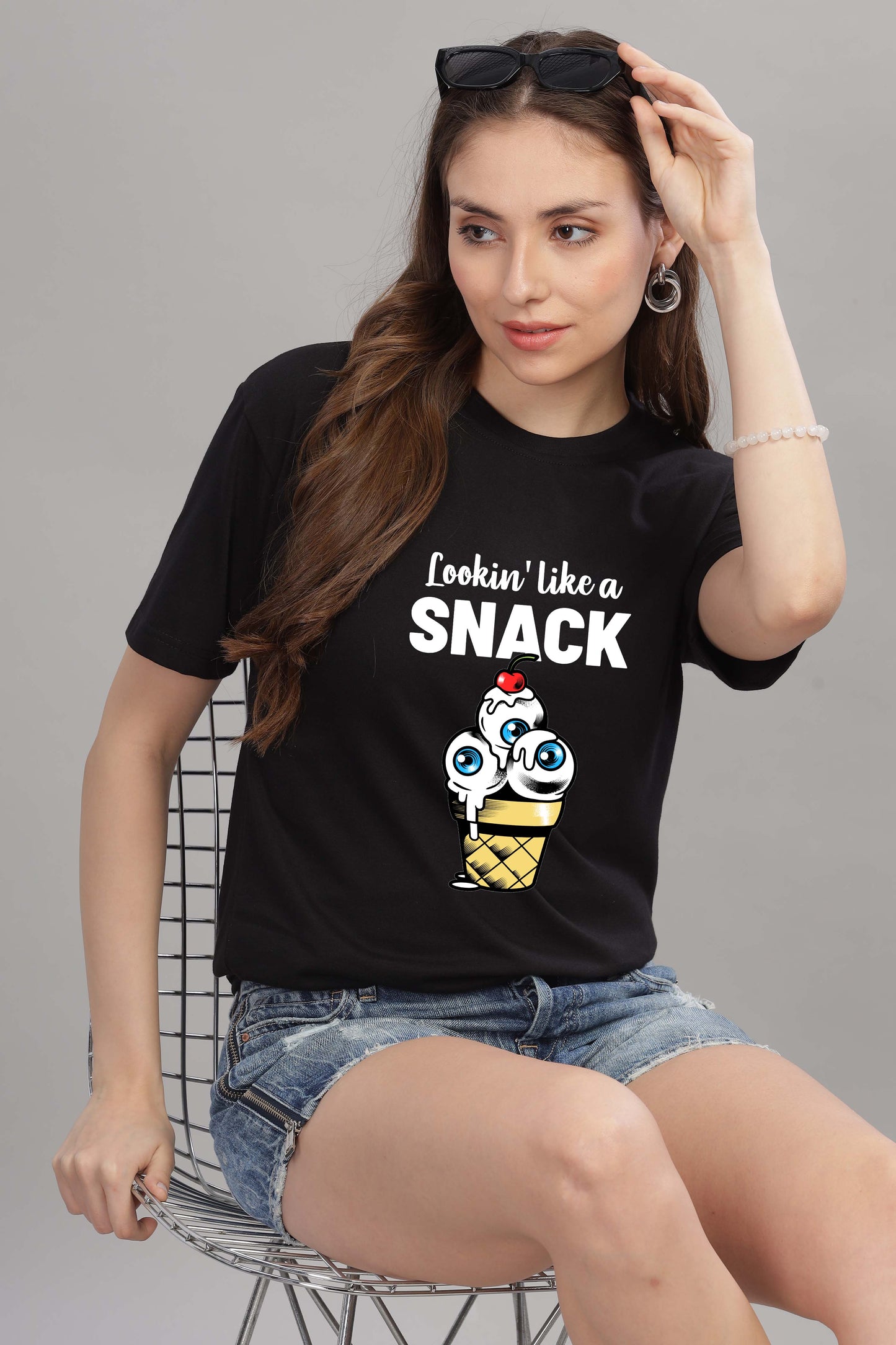 Women’s Printed Oversized Baggy Fit Rich Soft Cotton Fabric T-shirt