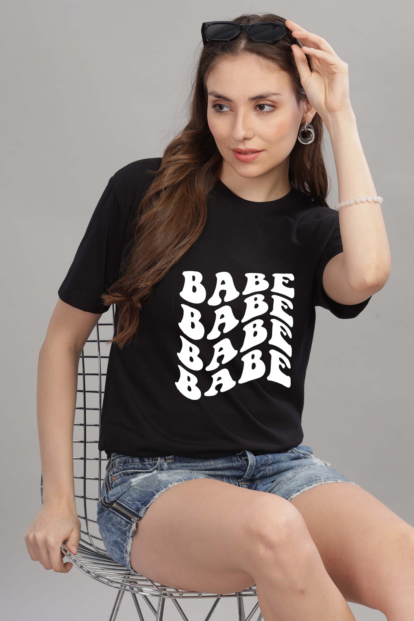 Babe Oversized Baggy Loose Fit T-Shirt