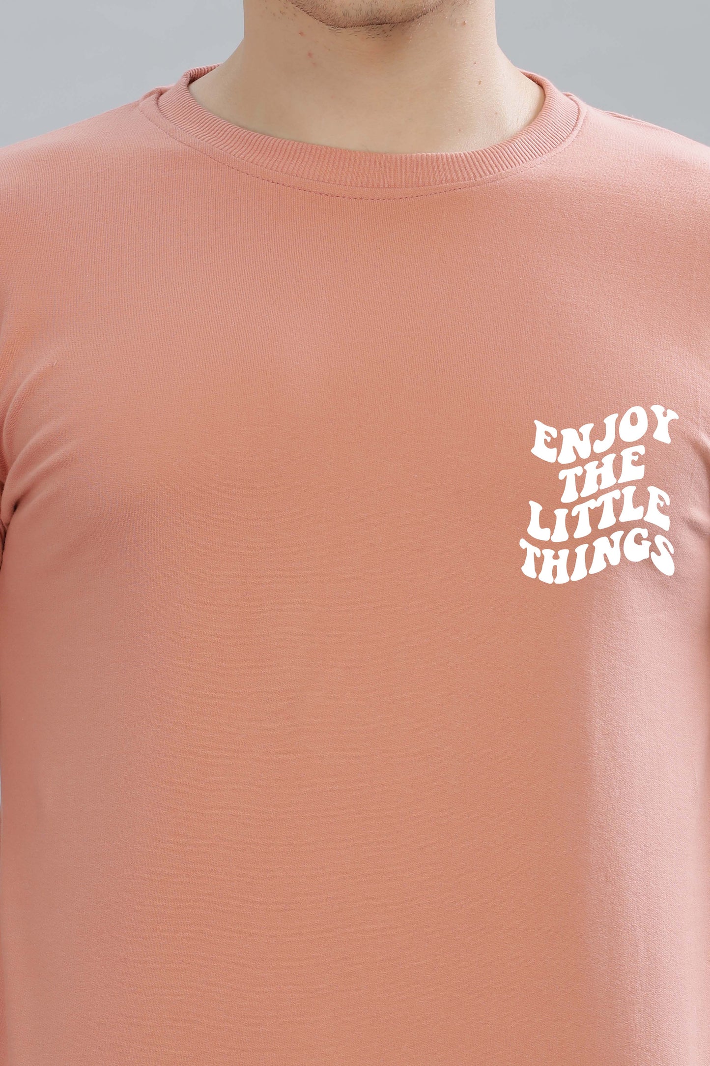 Enjoy the Little Things Men’s Soft Cotton Full Sleeve Sweatshirt
