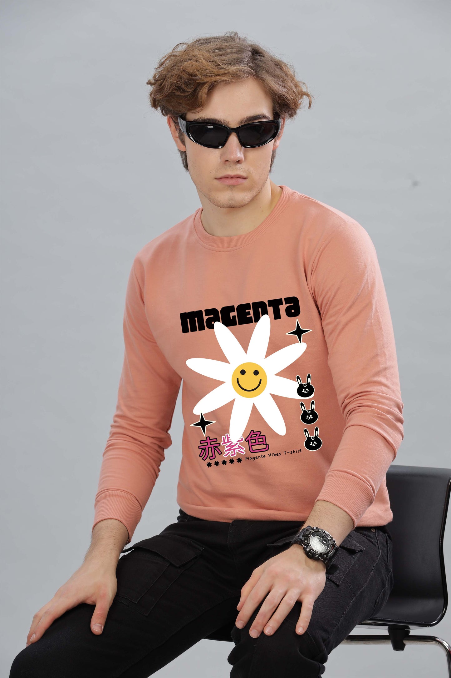 Men’s Full Sleeve Premium Pure Cotton Printed Sweatshirt