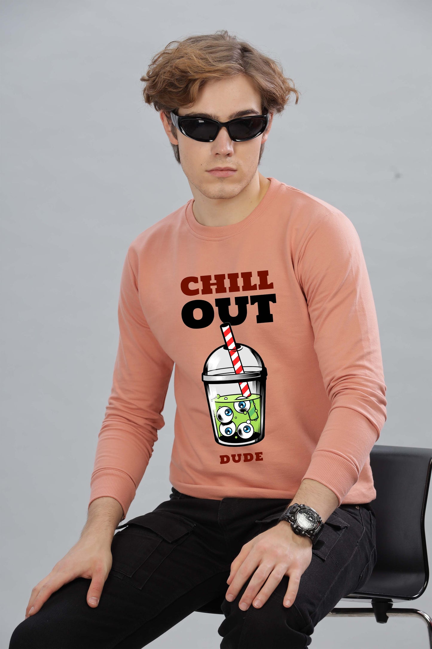 Men’s Full Sleeve Premium Pure Cotton Printed Sweatshirt