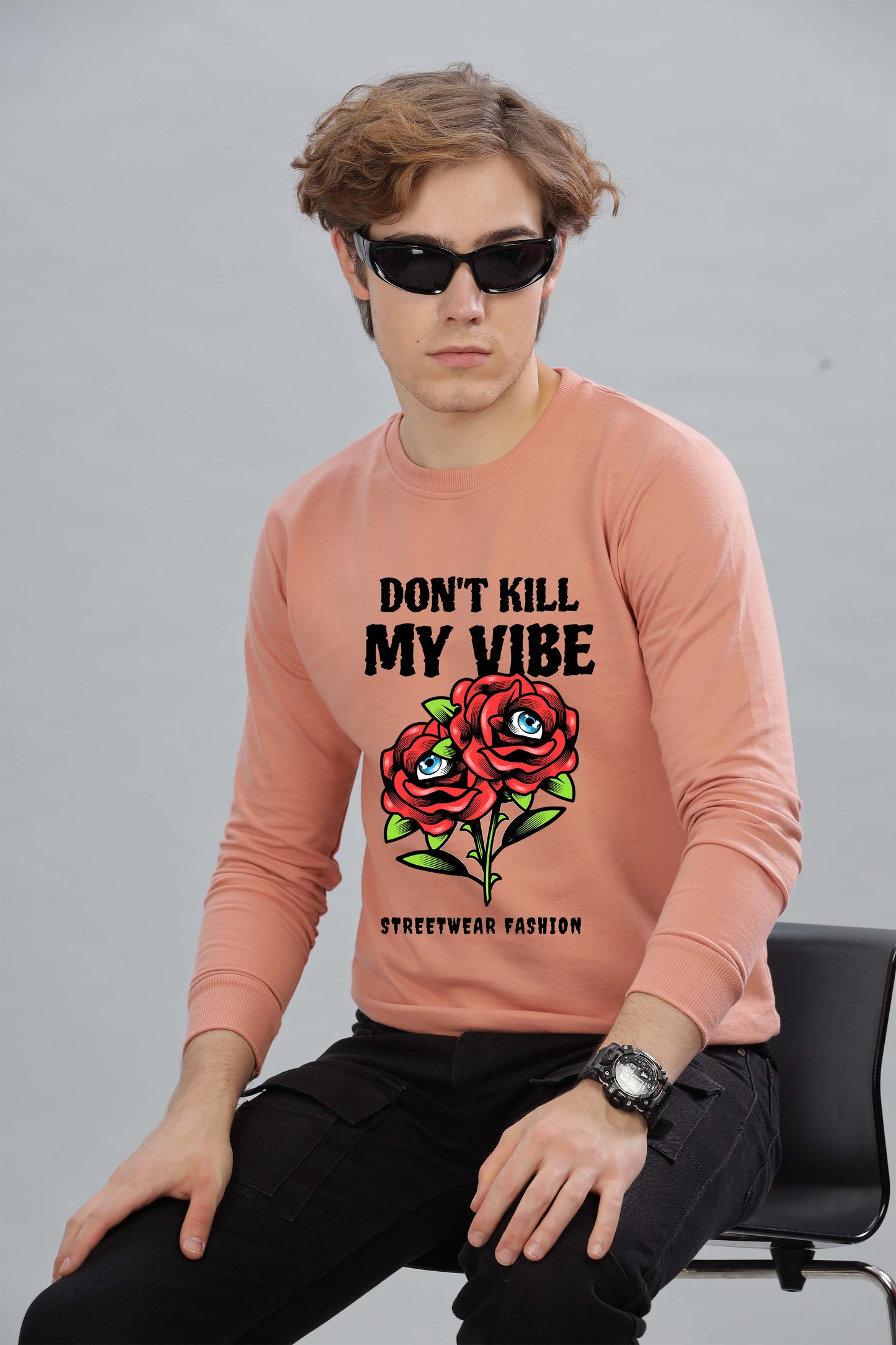 Men’s Full Sleeve Premium Pure Cotton Printed Sweatshirt