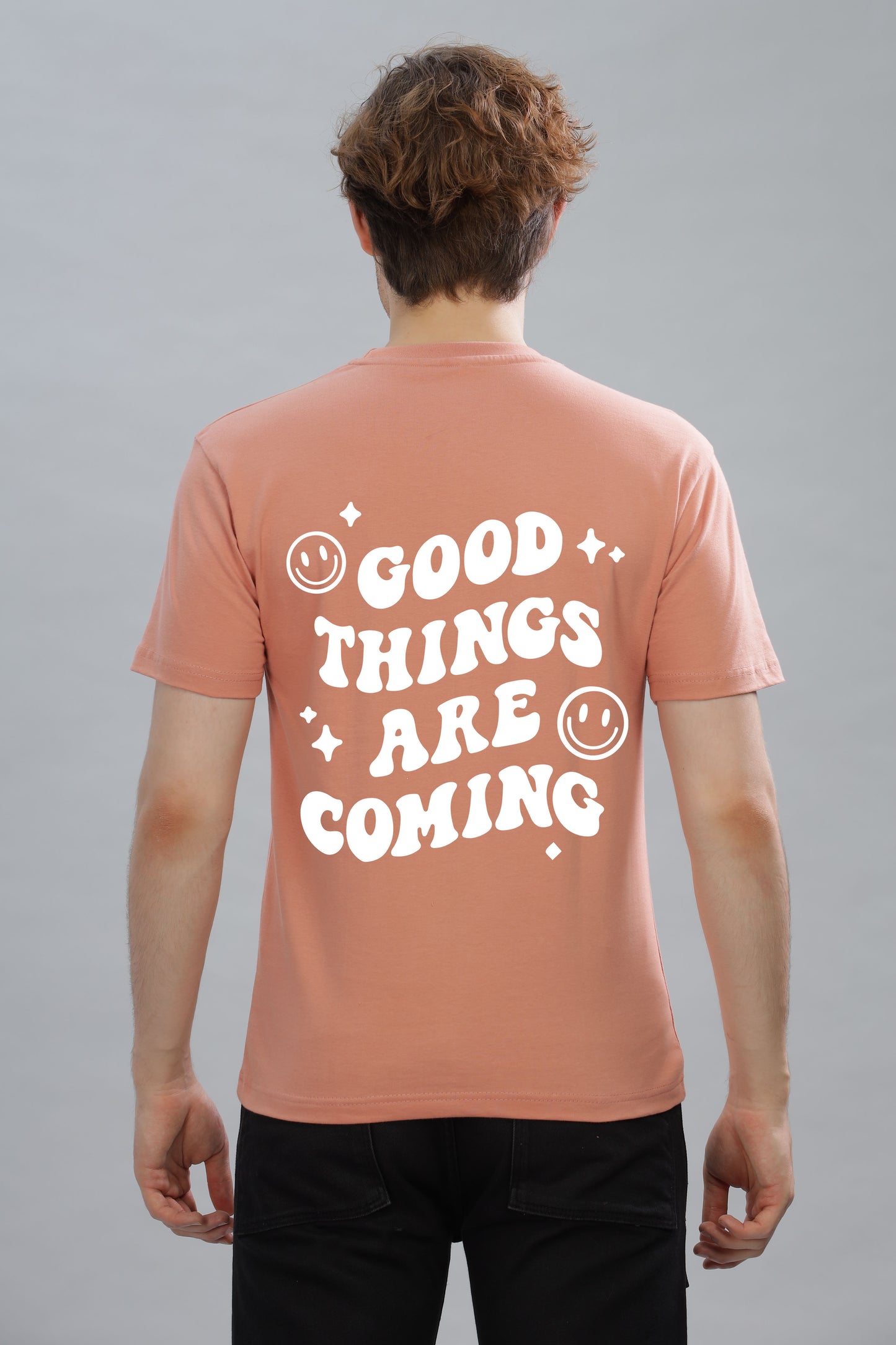 Good Things Are Coming Men’s Premium Cotton Oversized Baggy Fit T-Shirt