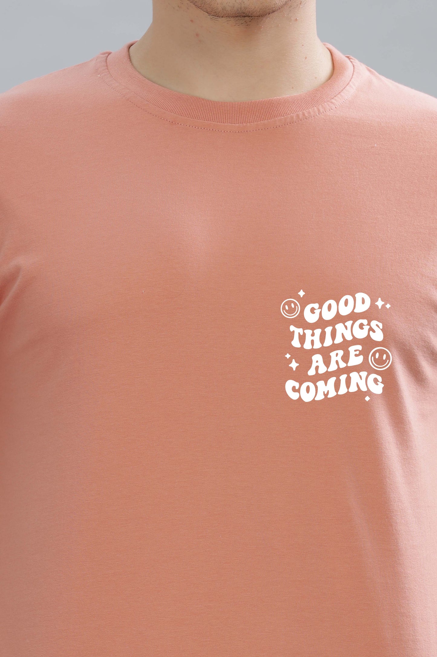 Good Things Are Coming Men’s Premium Cotton Oversized Baggy Fit T-Shirt