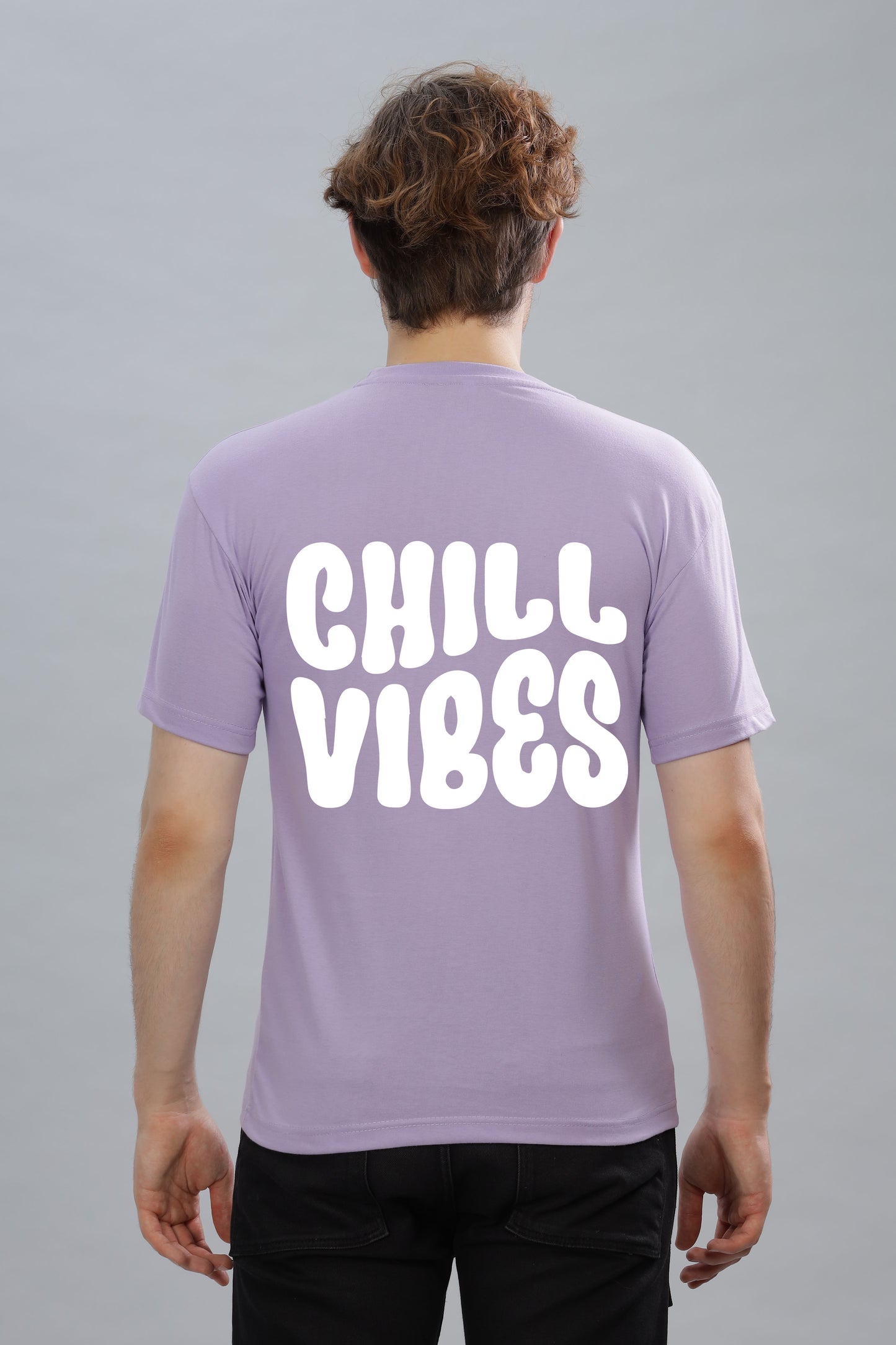 Chill Vibes Men’s Soft Cotton Rich Fabric Relaxed Oversized Baggy Fit T-Shirt