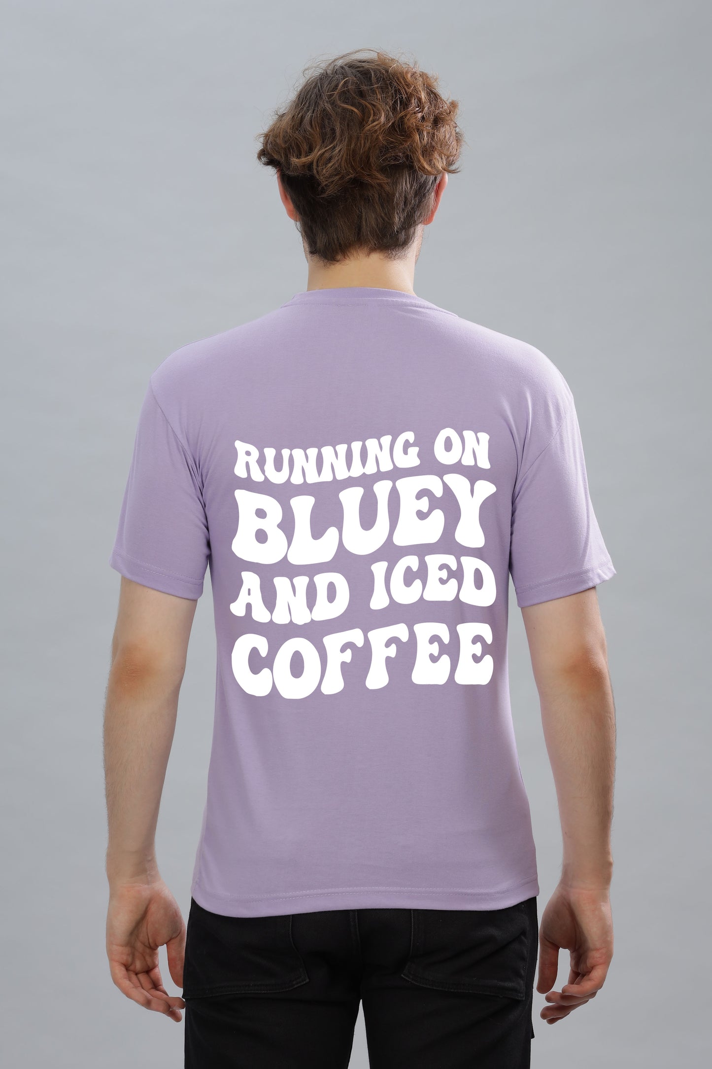Running on Bluey and Iced Coffee Men's T-Shirt | Comfortable & Stylish