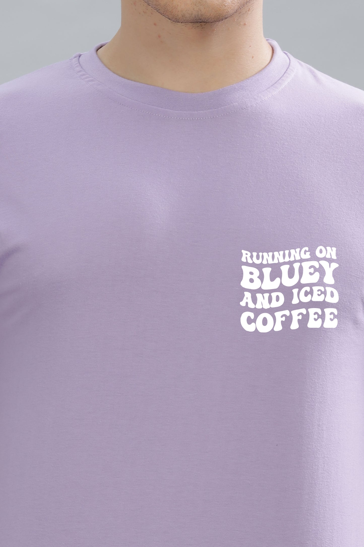Running on Bluey and Iced Coffee Men's T-Shirt | Comfortable & Stylish