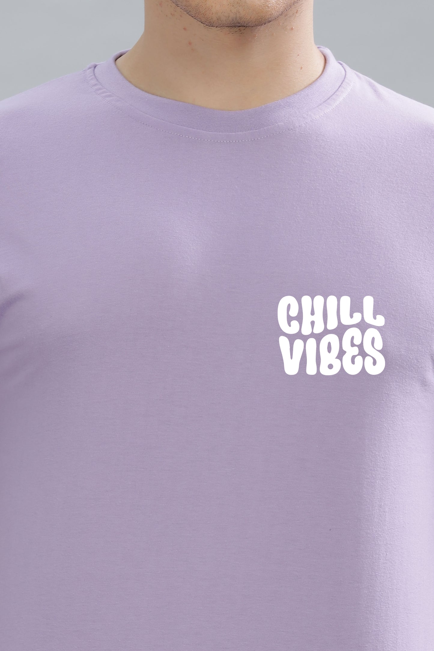 Chill Vibes Men’s Soft Cotton Rich Fabric Relaxed Oversized Baggy Fit T-Shirt