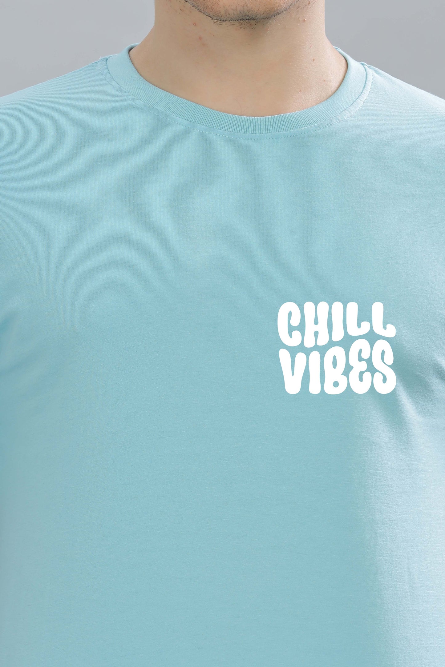 Chill Vibes Men’s Soft Cotton Rich Fabric Relaxed Oversized Baggy Fit T-Shirt