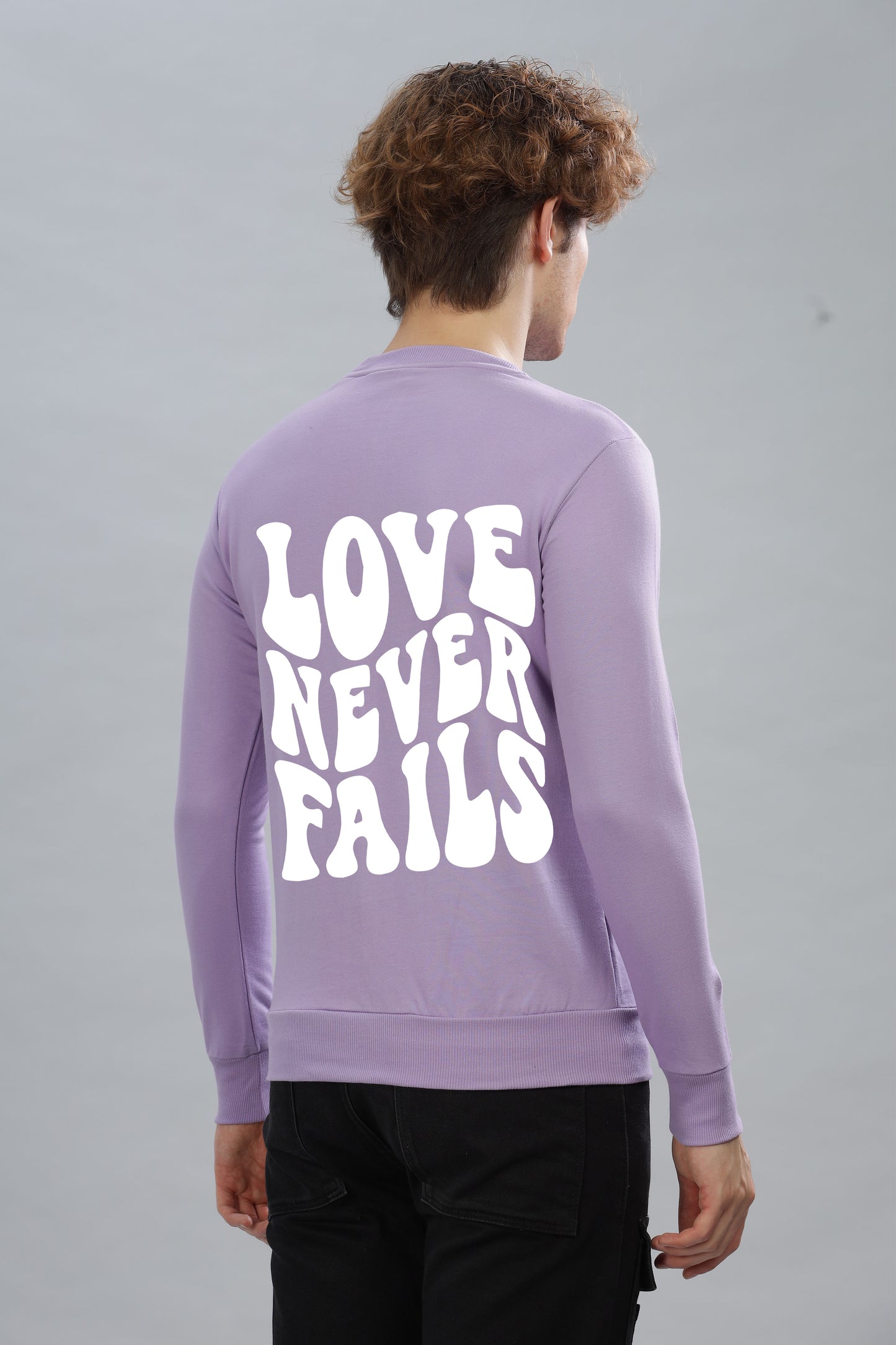 Love Never Fails Men’s Soft & Cozy Fabric Full Sleeve Sweatshirt