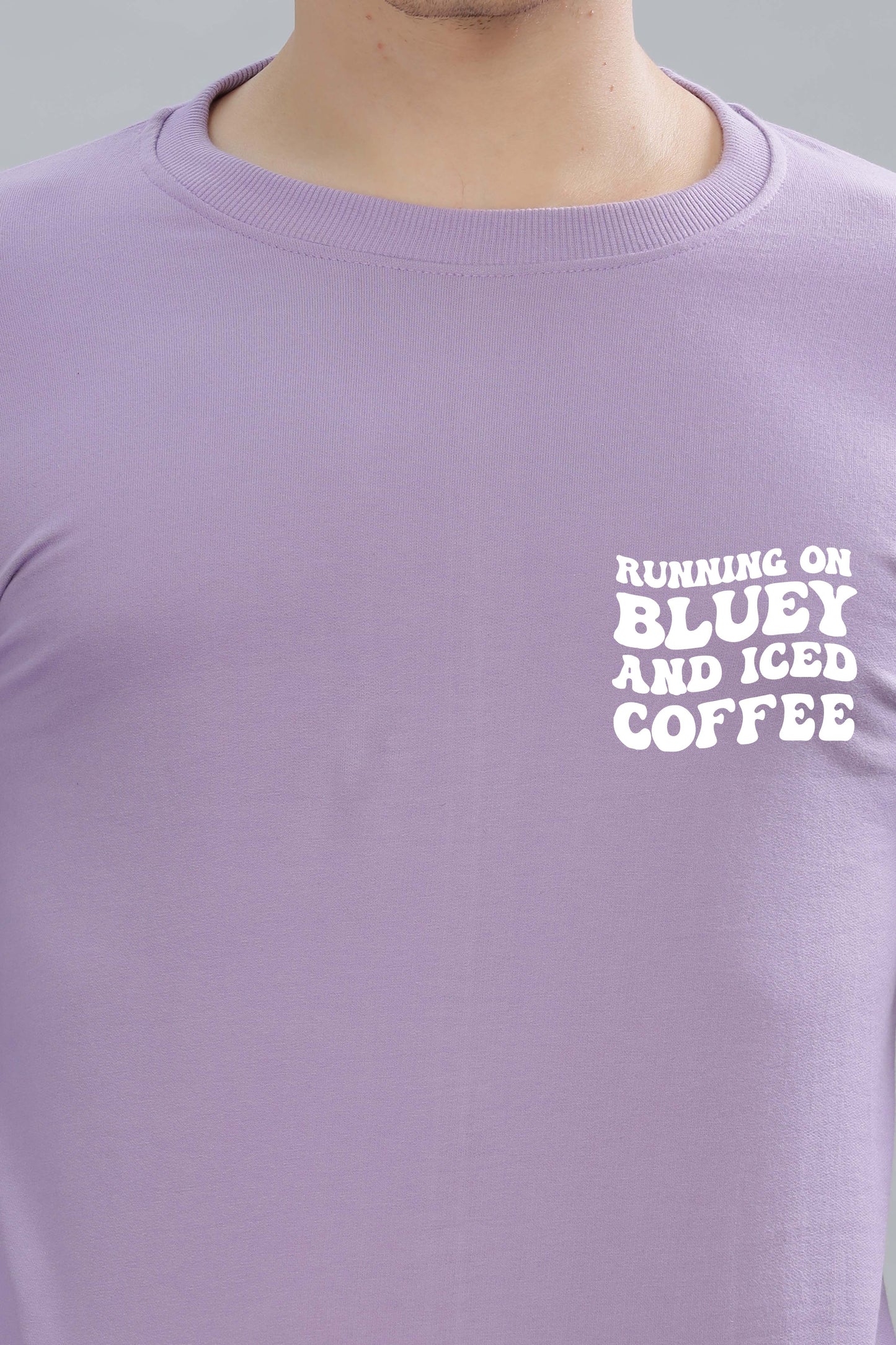 Running on Bluey and Iced Coffee Men's Sweatshirt | Super Soft Cotton