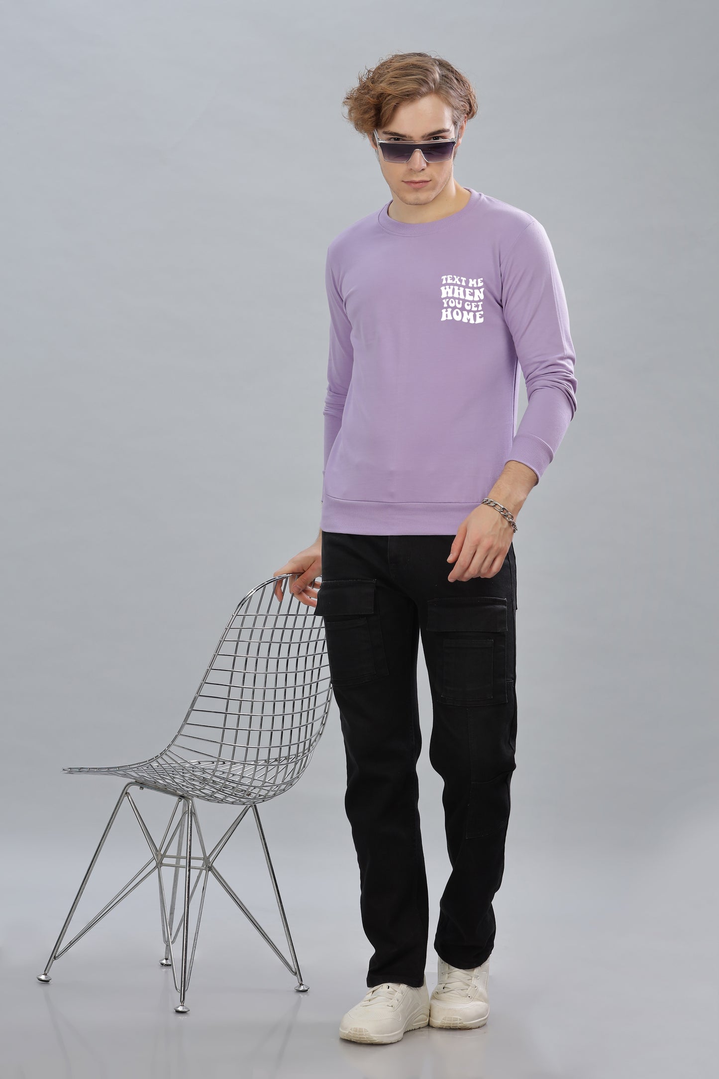 Text Me When You Get Home Men’s Sweatshirt - Stylish & Cozy