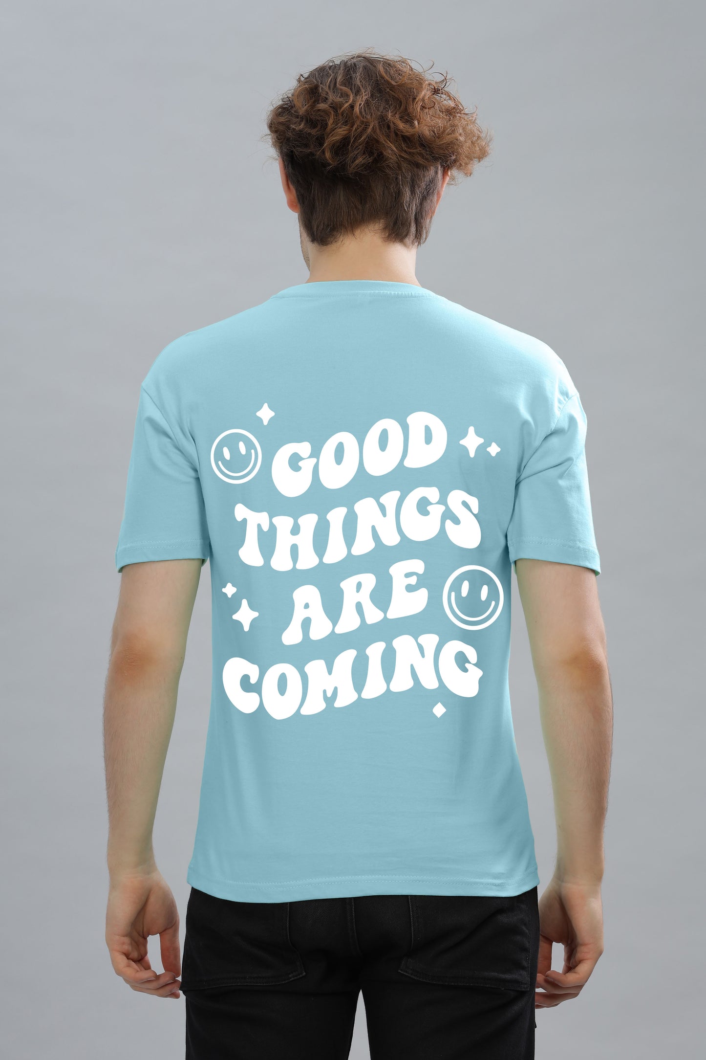 Good Things Are Coming Men’s Premium Cotton Oversized Baggy Fit T-Shirt