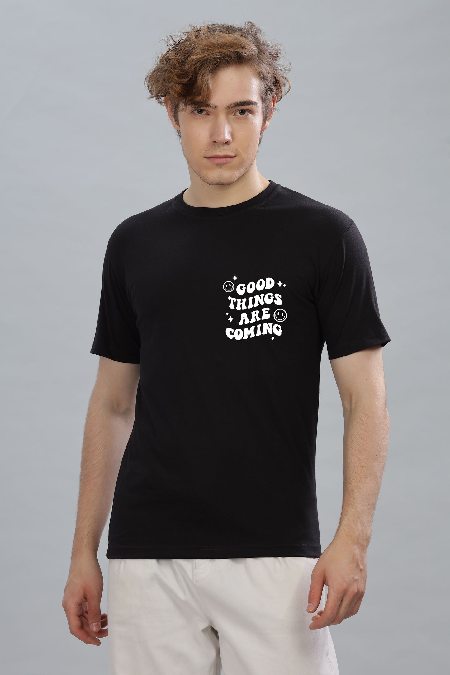 Good Things Are Coming Men’s Premium Cotton Oversized Baggy Fit T-Shirt