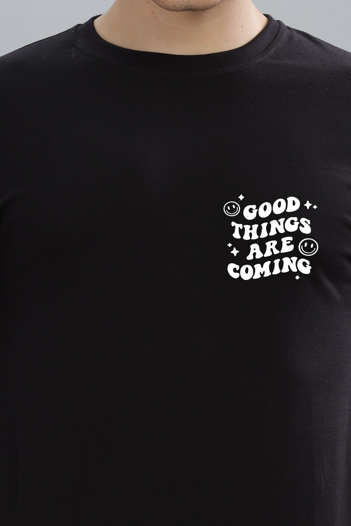 Good Things Are Coming Men’s Premium Cotton Oversized Baggy Fit T-Shirt