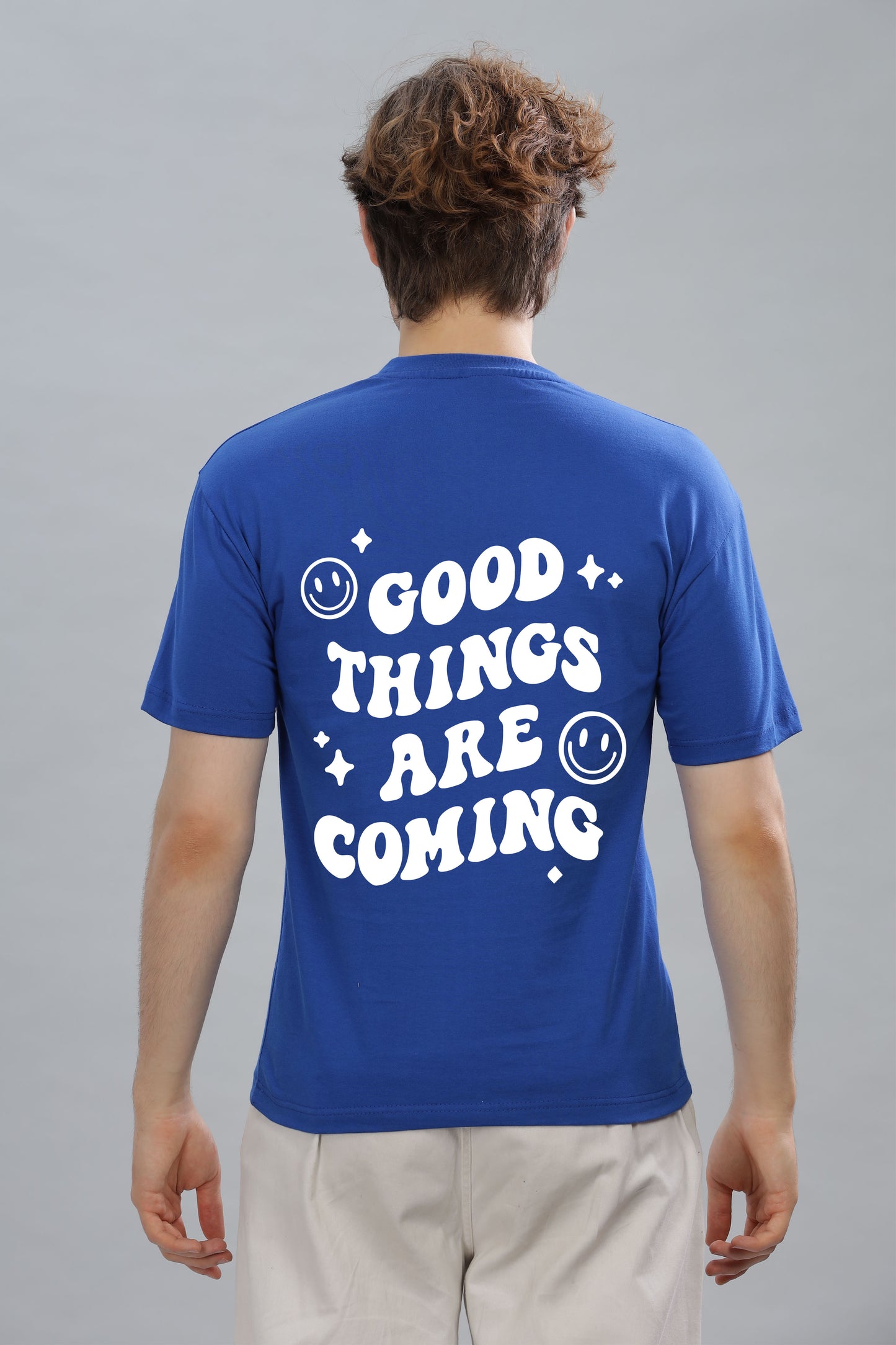 Good Things Are Coming Men’s Premium Cotton Oversized Baggy Fit T-Shirt