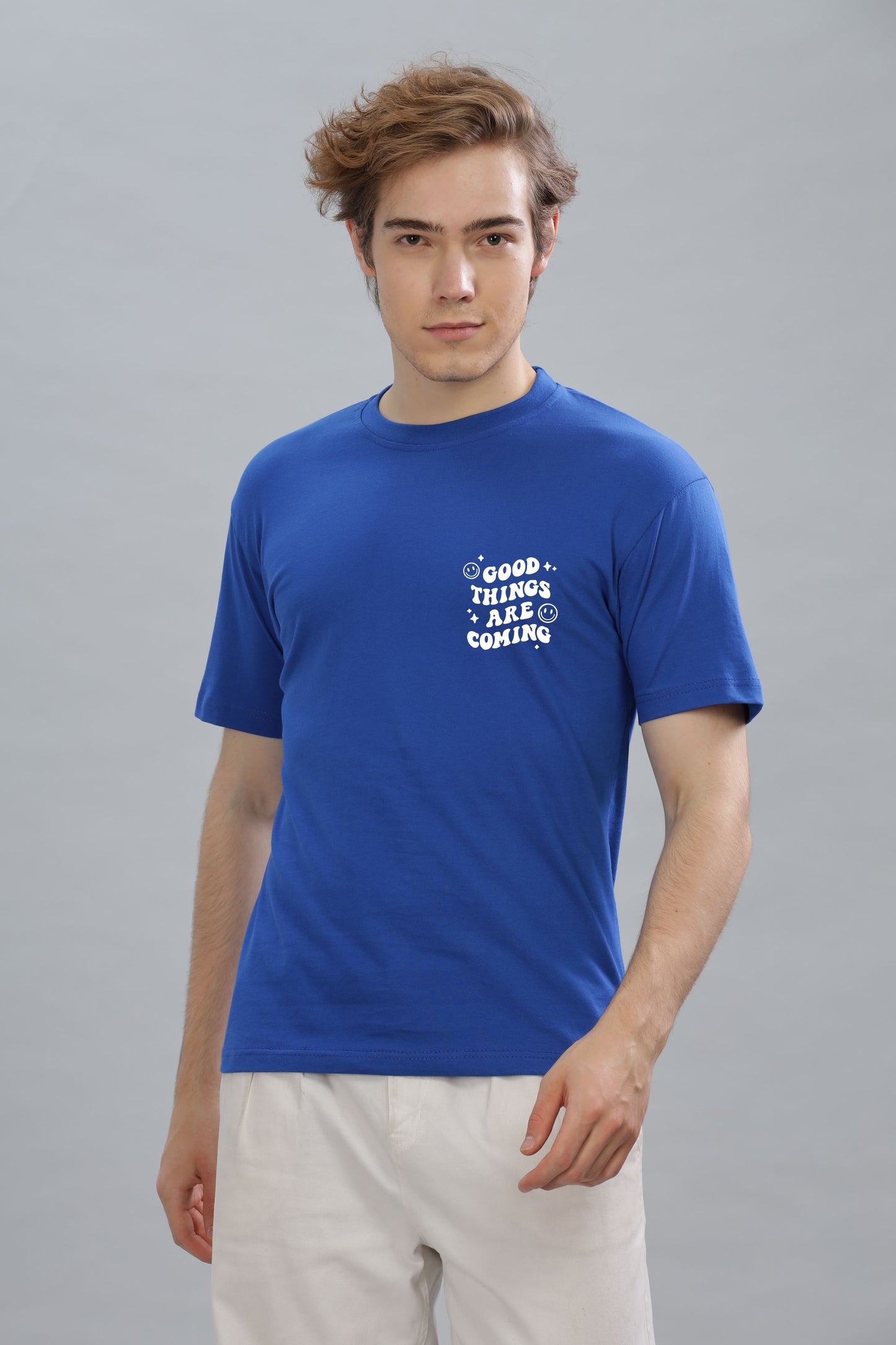 Good Things Are Coming Men’s Premium Cotton Oversized Baggy Fit T-Shirt