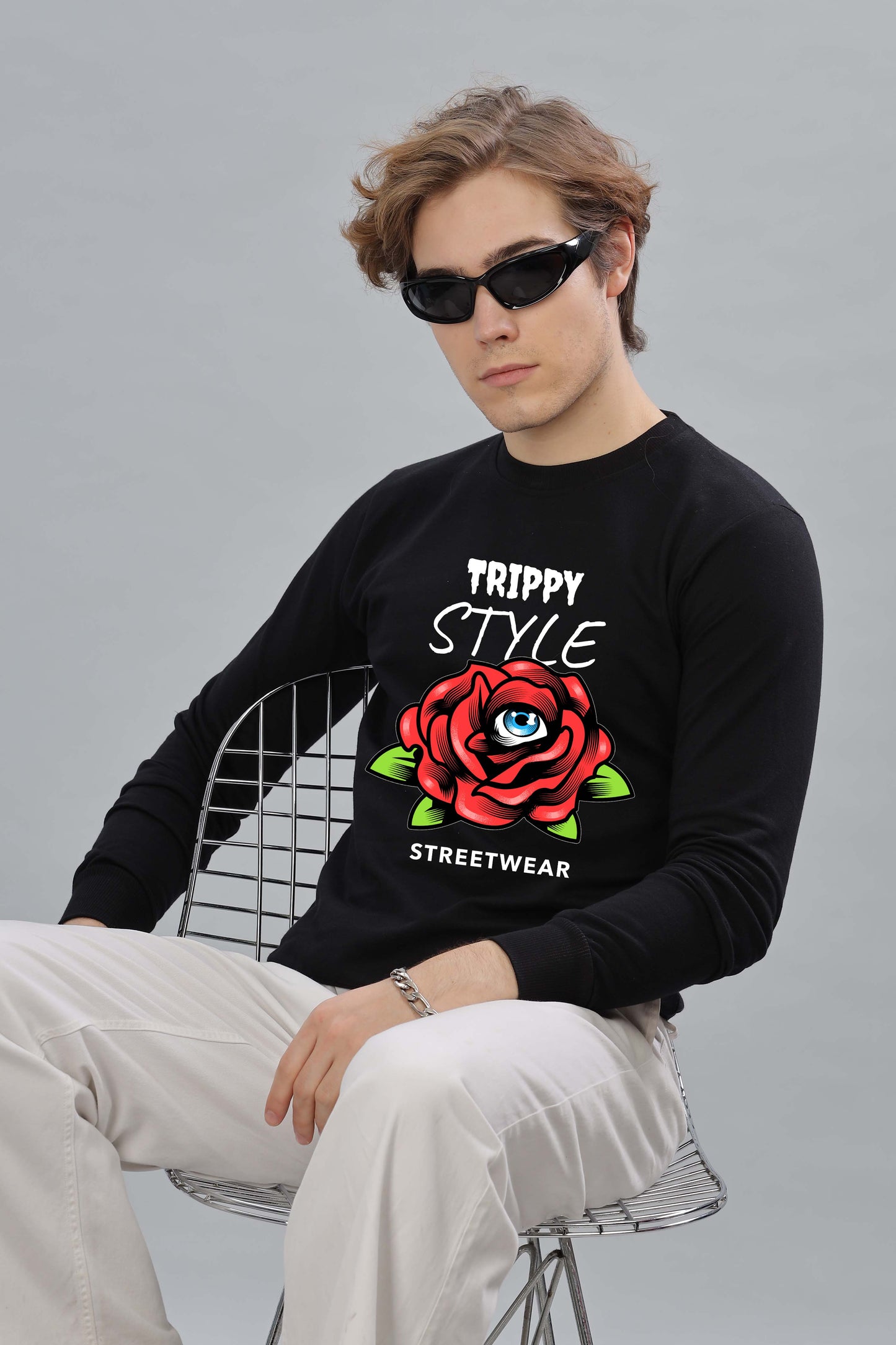 Men’s Full Sleeve Premium Pure Cotton Printed Sweatshirt