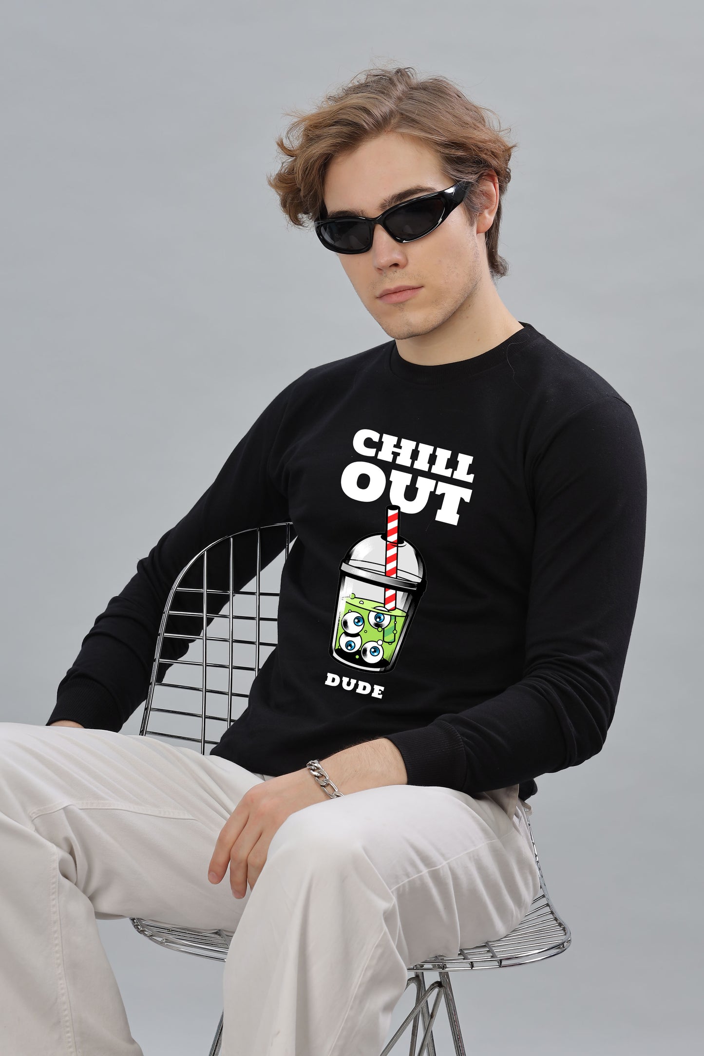 Men’s Full Sleeve Premium Pure Cotton Printed Sweatshirt
