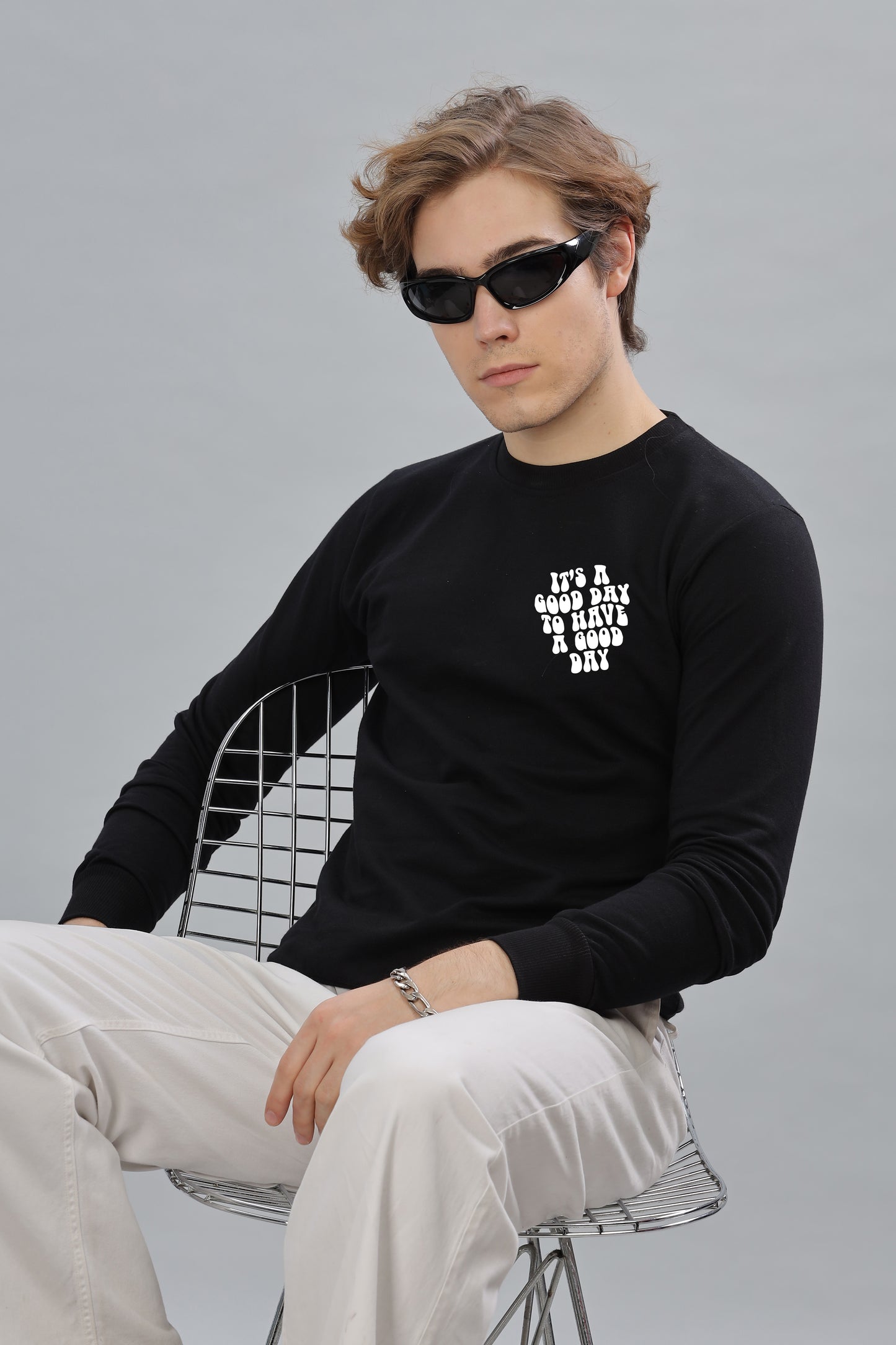 It’s a Good Day to Have a Good Day Men’s Sweatshirt | Comfortable & Stylish