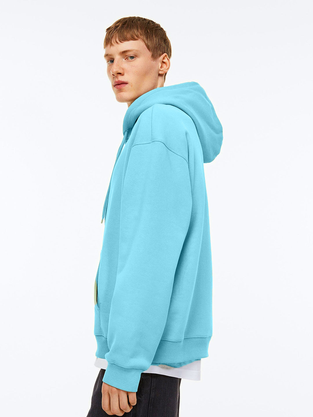 Men Plain Solid Pullover Hooded Hoodie Sweatshirt with 2 Kangaroo Pockets