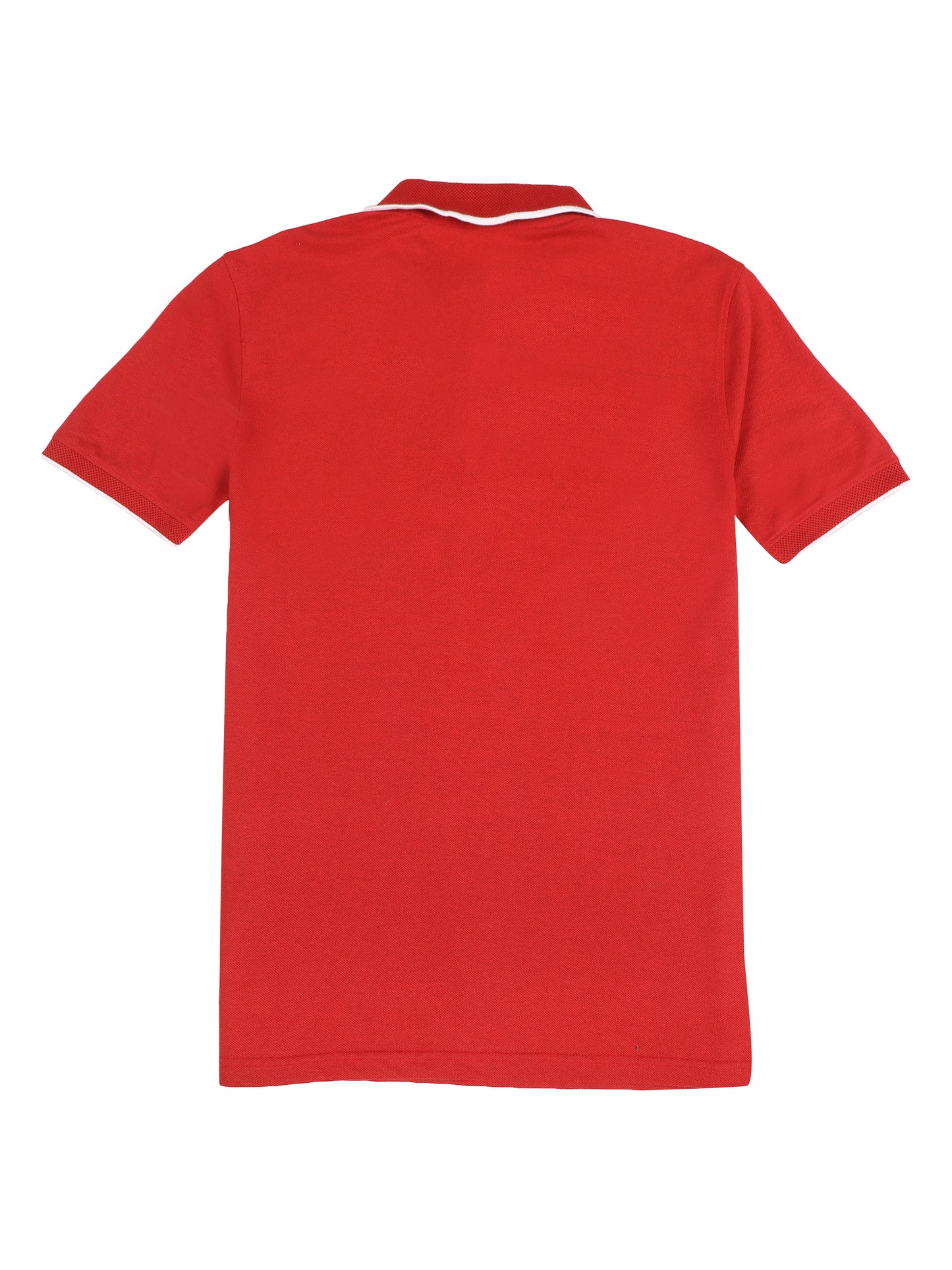 Sustainable Heather Red Men’s Premium Polo T-Shirt with White Tipping | Eco-Friendly Casual Wear